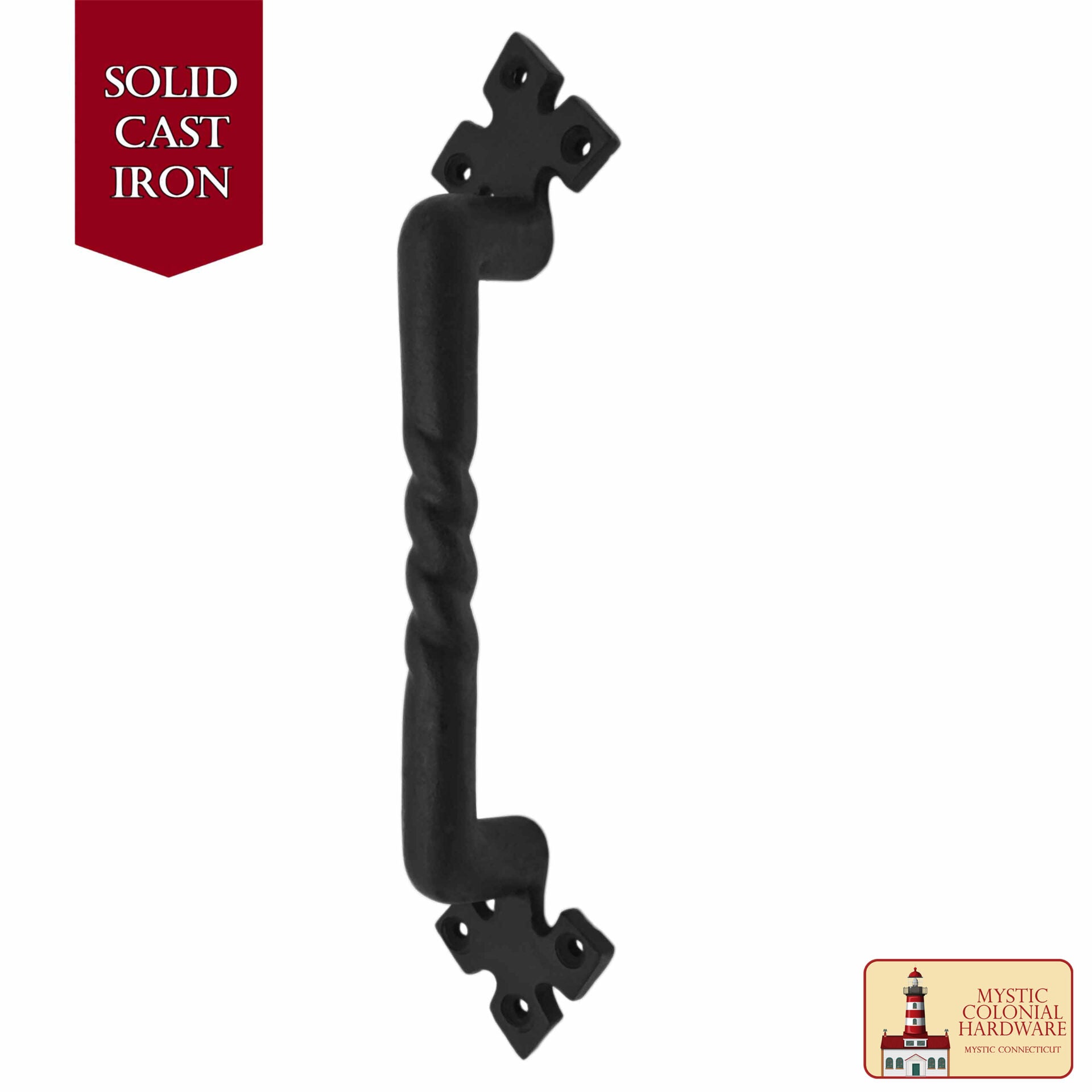 Imagen única de: Negro de Hierro Fundido Tirón Manijas 10 Pulgadas - Puerta del Gabinete Manijas, Puerta Manija Tire, Barn Door Hardware, Grab Manijas
