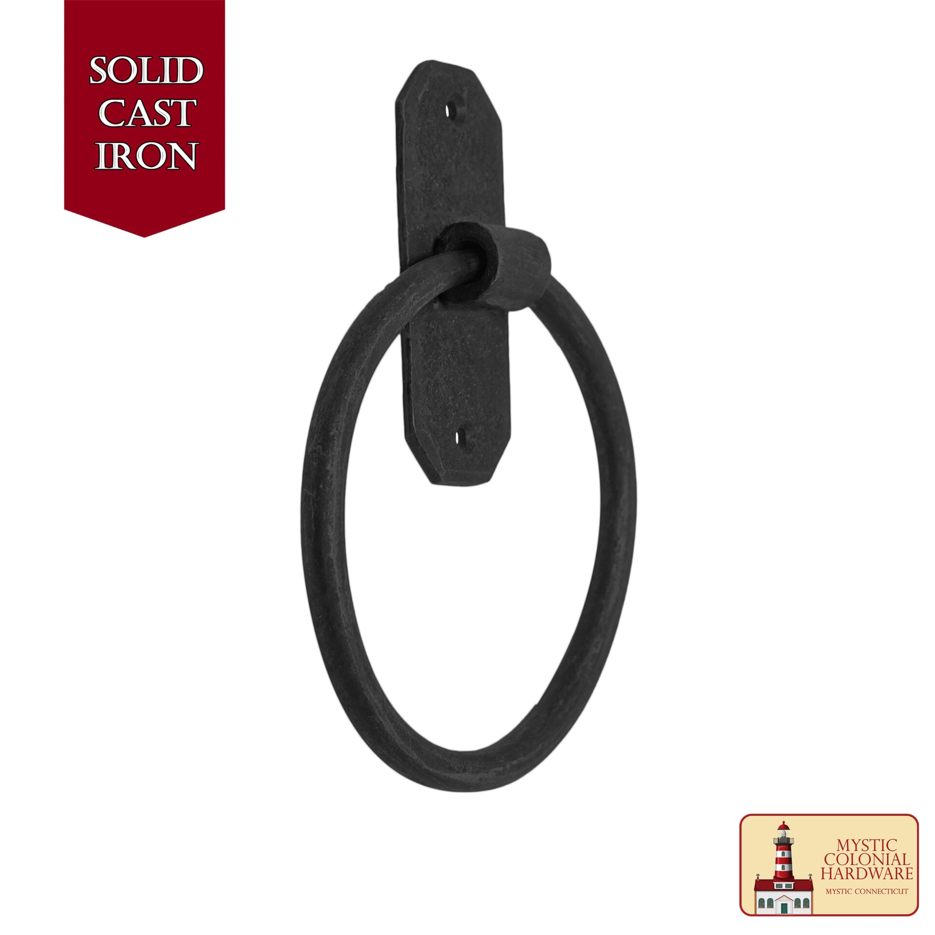 Imagen única de: Toallero de Toalla, Toallero de Mano de Tubo Negro Mate, Toallero de Pared para Baño 1pcs