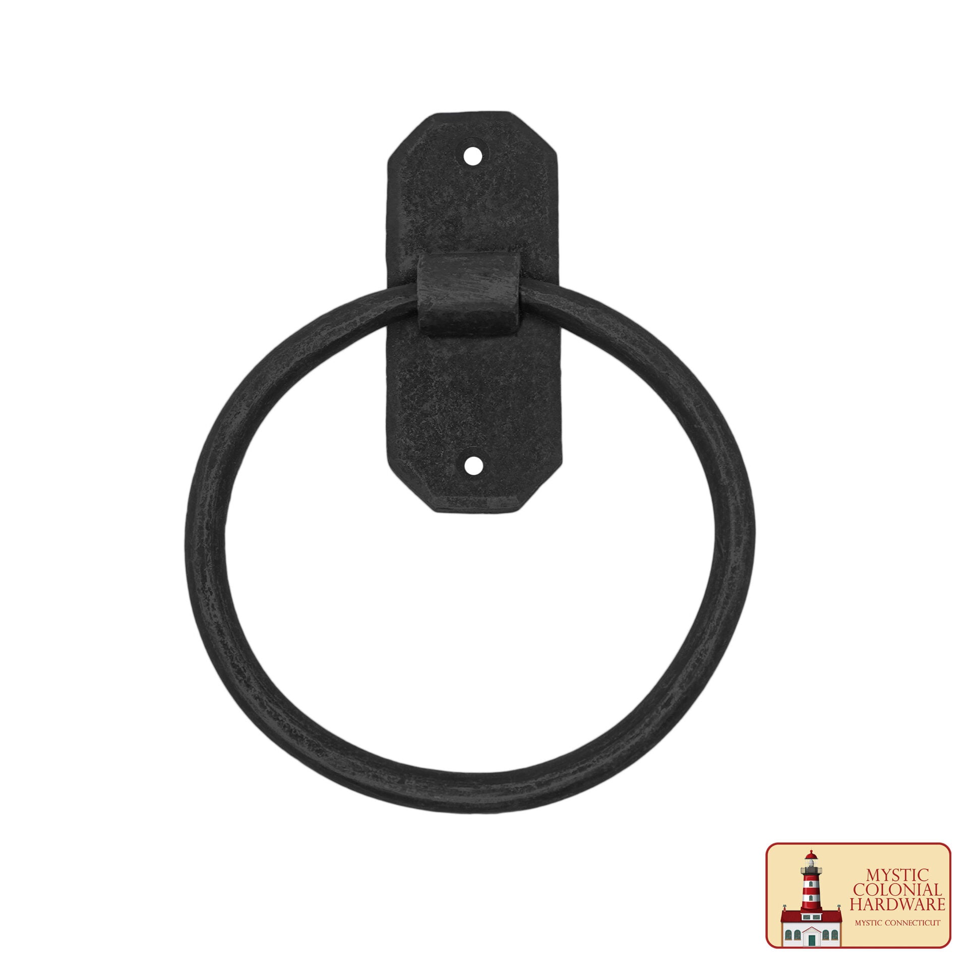 Imagen única de: Toallero de Toalla, Toallero de Mano de Tubo Negro Mate, Toallero de Pared para Baño 1pcs