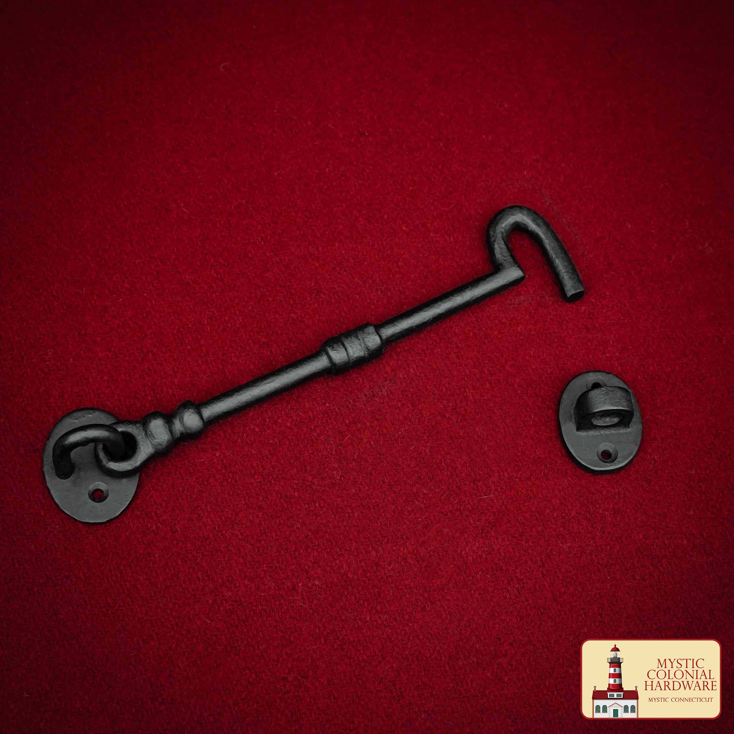 Imagen única de: Ojo de Gancho de Cabina de Hierro Fundido Rústico Pestillos de Gancho de Privacidad Decorativos Grandes para Ventanas de Armario Puertas de Cocina Correderas o de Granero Juego de 2, 14 Cm