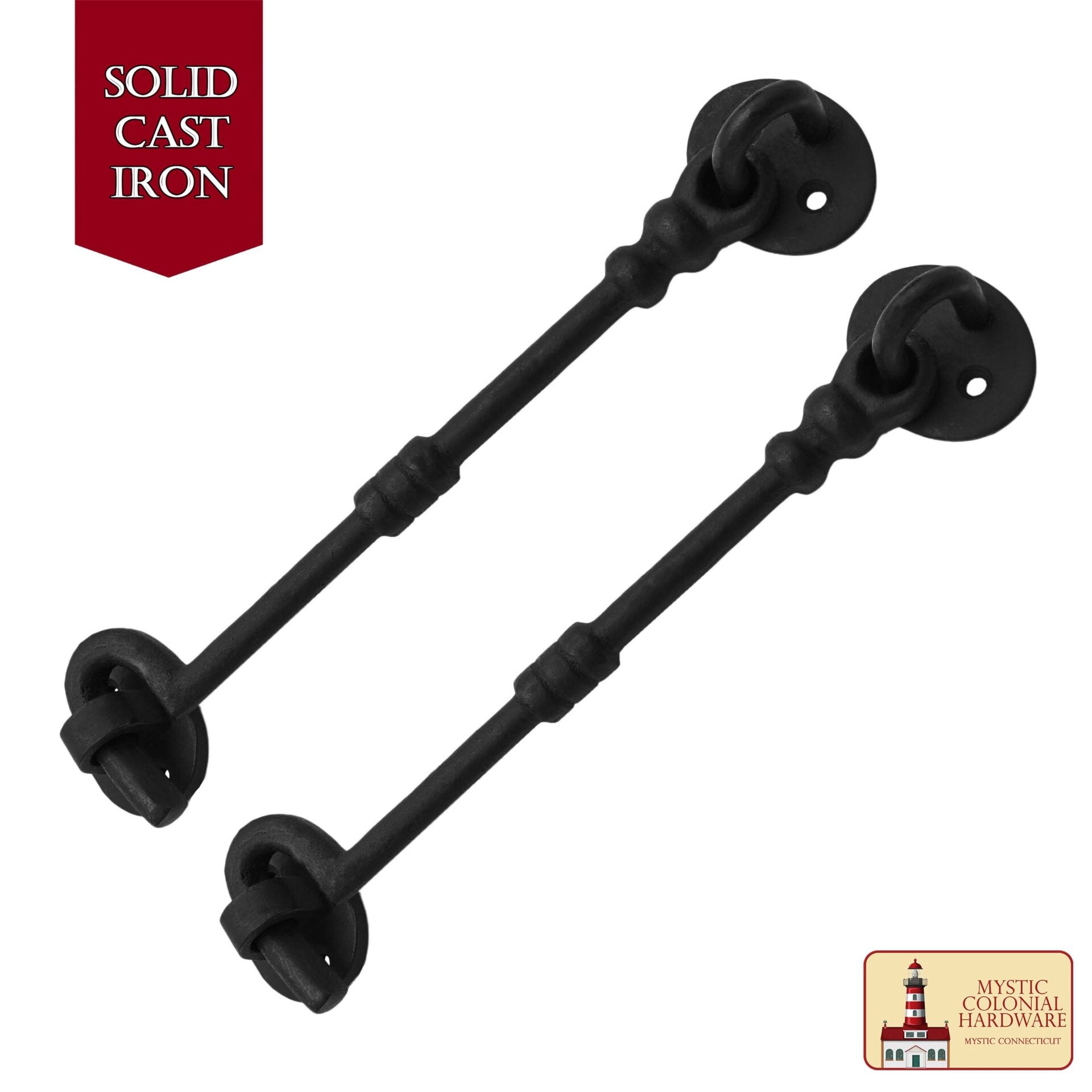 Imagen única de: Cabin Hook Eye 7" Long Large Decorative Hook Latches For Cabinet Window Kitchen Sliding Or Barn Doors