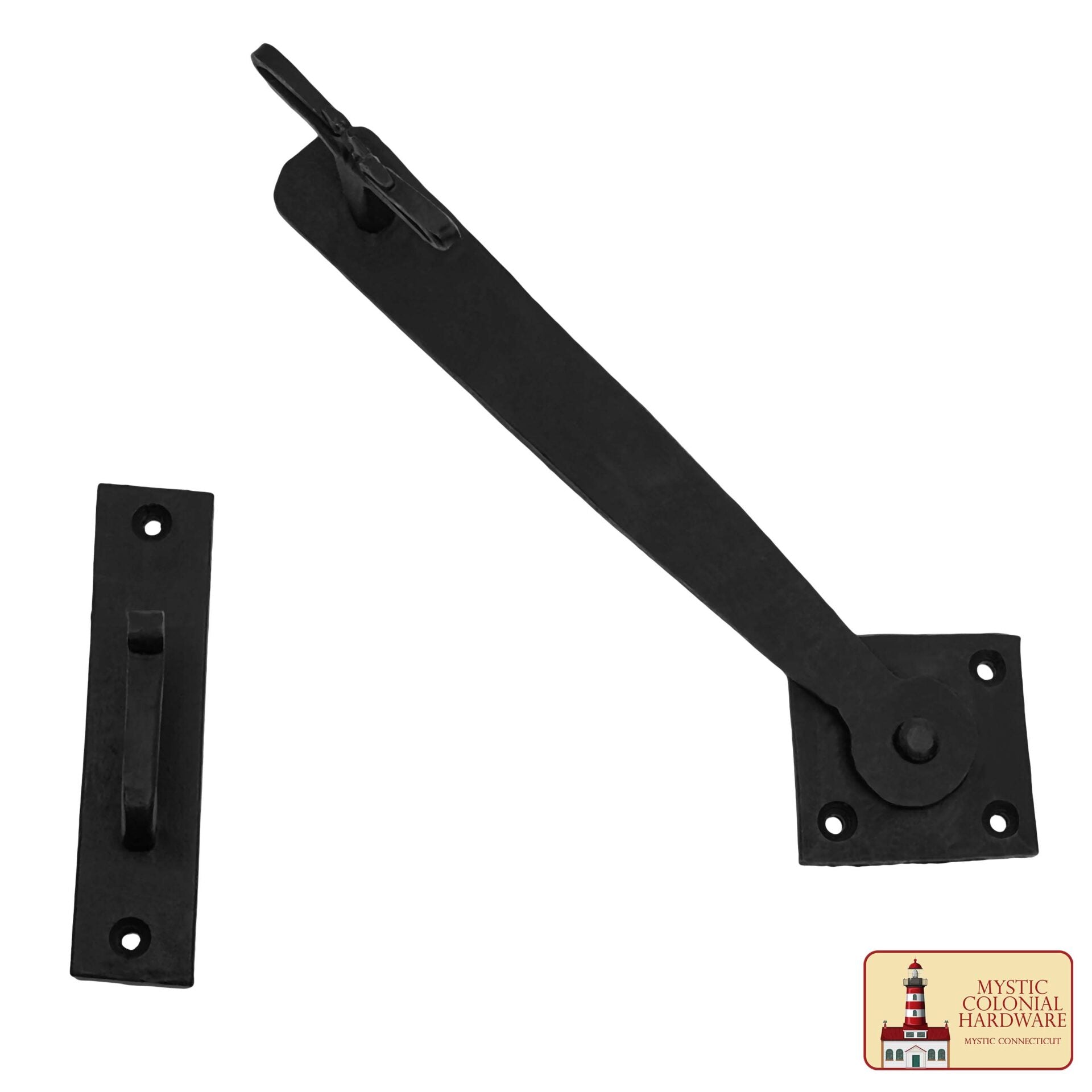 Imagen única de: 9 Pulgadas de Hierro Pestillo de la Puerta Negro Flip Pestillos, Heavy Duty Fundición de Hierro Gota Pestillo, para la Antigua Granja Granero Gabinete Obturador Privacidad Antigua Puerta de Hardware