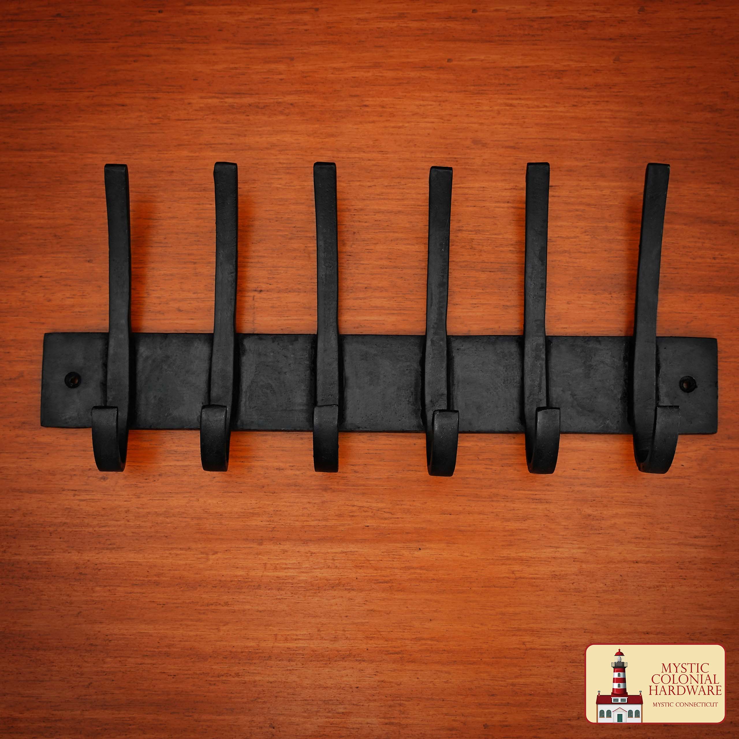 Imagen única de: Ganchos de Pared Rústicos de Hierro Fundido, Ganchos Utilitarios Retro Resistentes para Colgar Abrigos, Bolsos, Toallas, Batas, Sombreros y Más : Negro