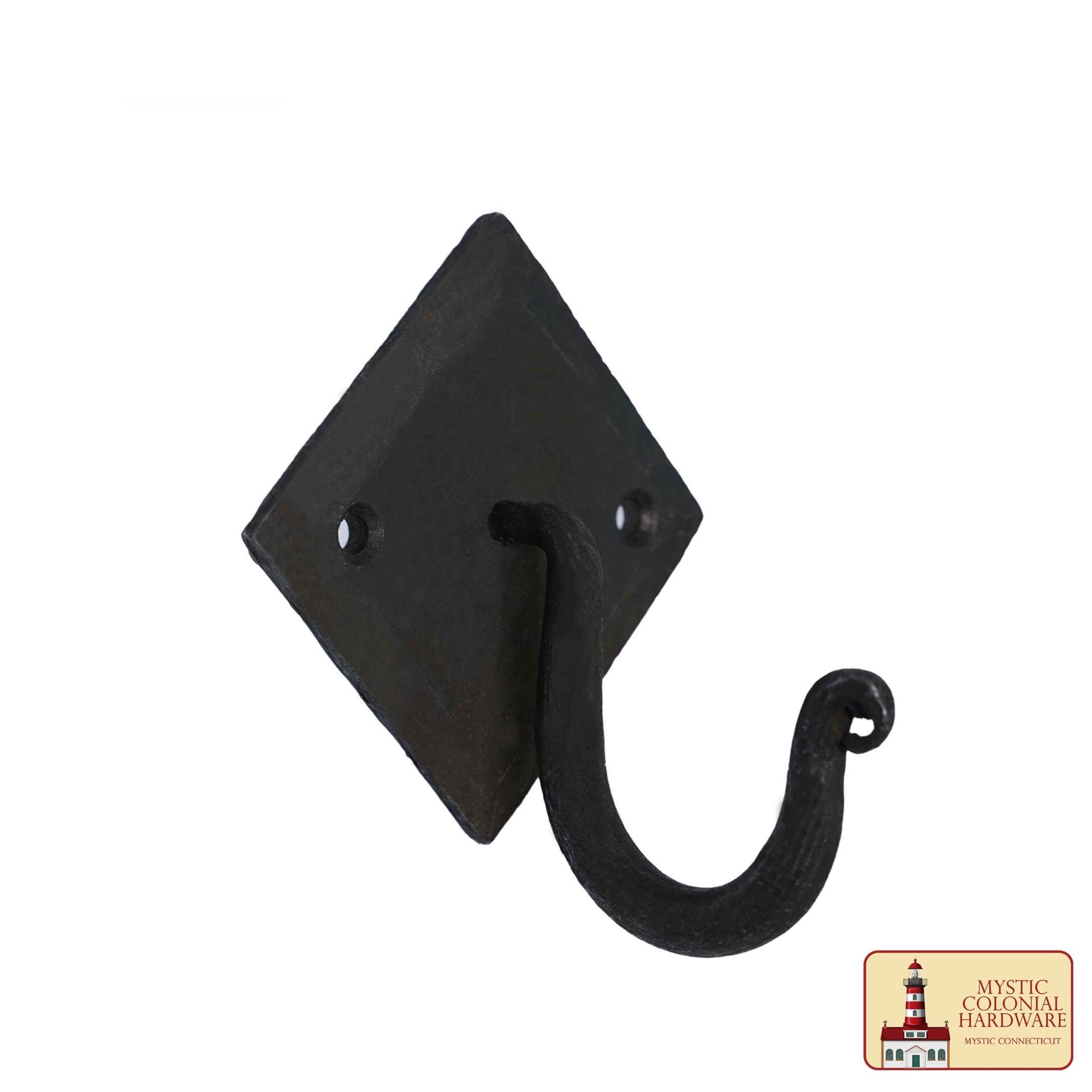 Imagen única de: Ganchos de Pared Rústicos de Hierro Fundido, Ganchos Utilitarios Retro Resistentes para Colgar Abrigos, Bolsos, Toallas, Batas, Sombreros y Más, Acabado: Ennegrecido con Aceite
