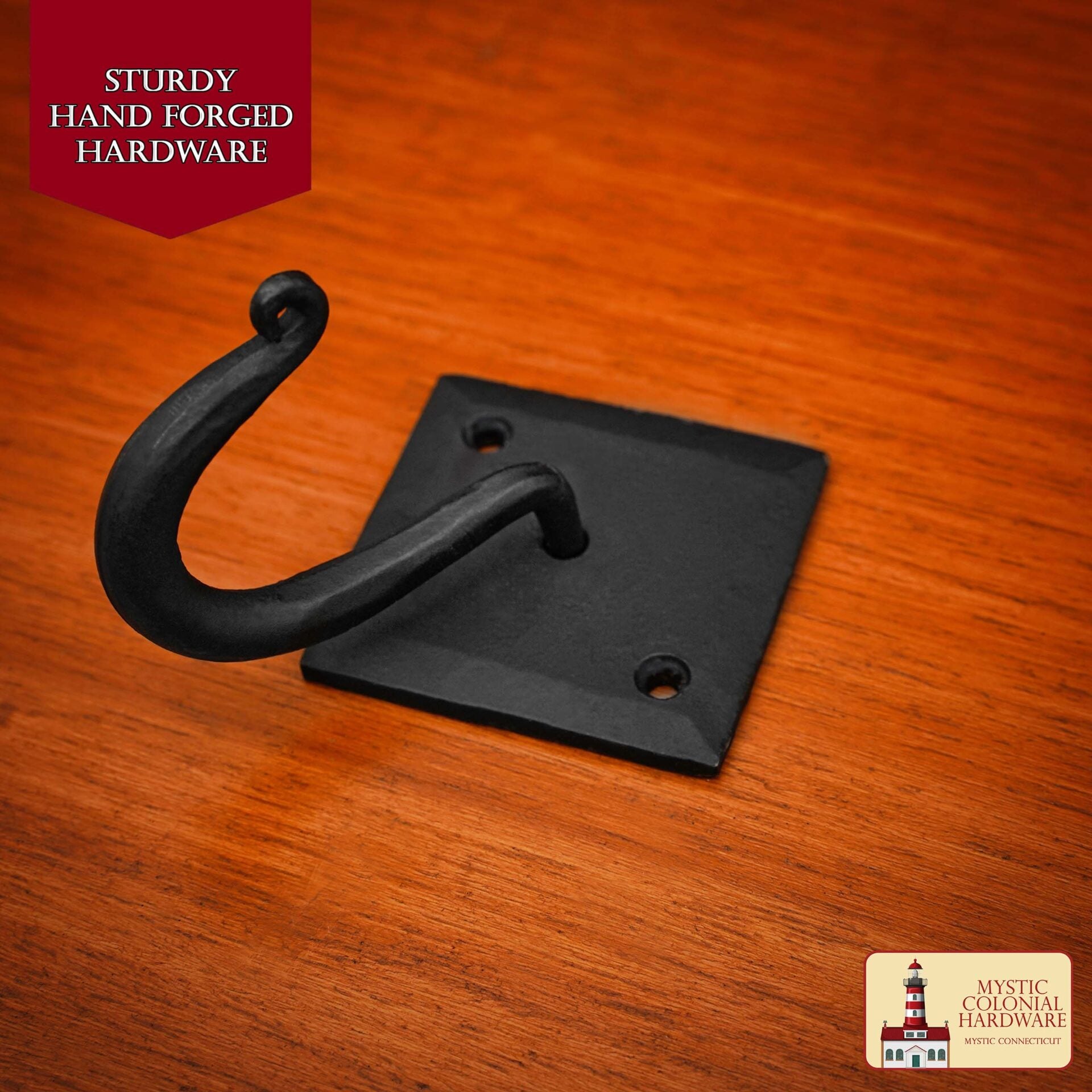 Imagen única de: Ganchos de Pared Rústicos de Hierro Fundido, Ganchos Utilitarios Retro Resistentes para Colgar Abrigos, Bolsos, Toallas, Batas, Sombreros y Más, Acabado: Ennegrecido con Aceite