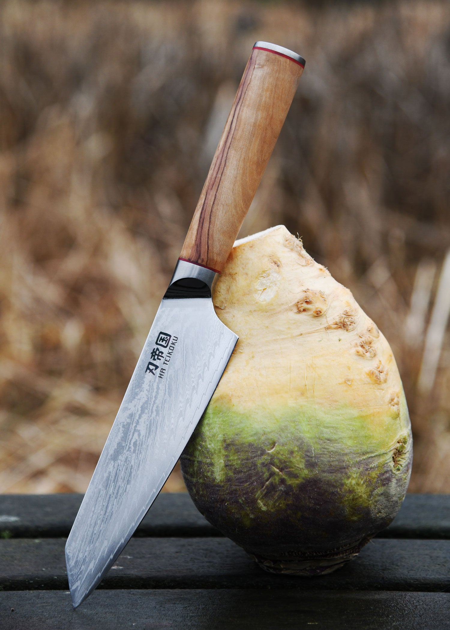 Imagen 2 - Cuchillo De Chef, Longitud De Hoja De 16,5 Cm, Acero Damasco