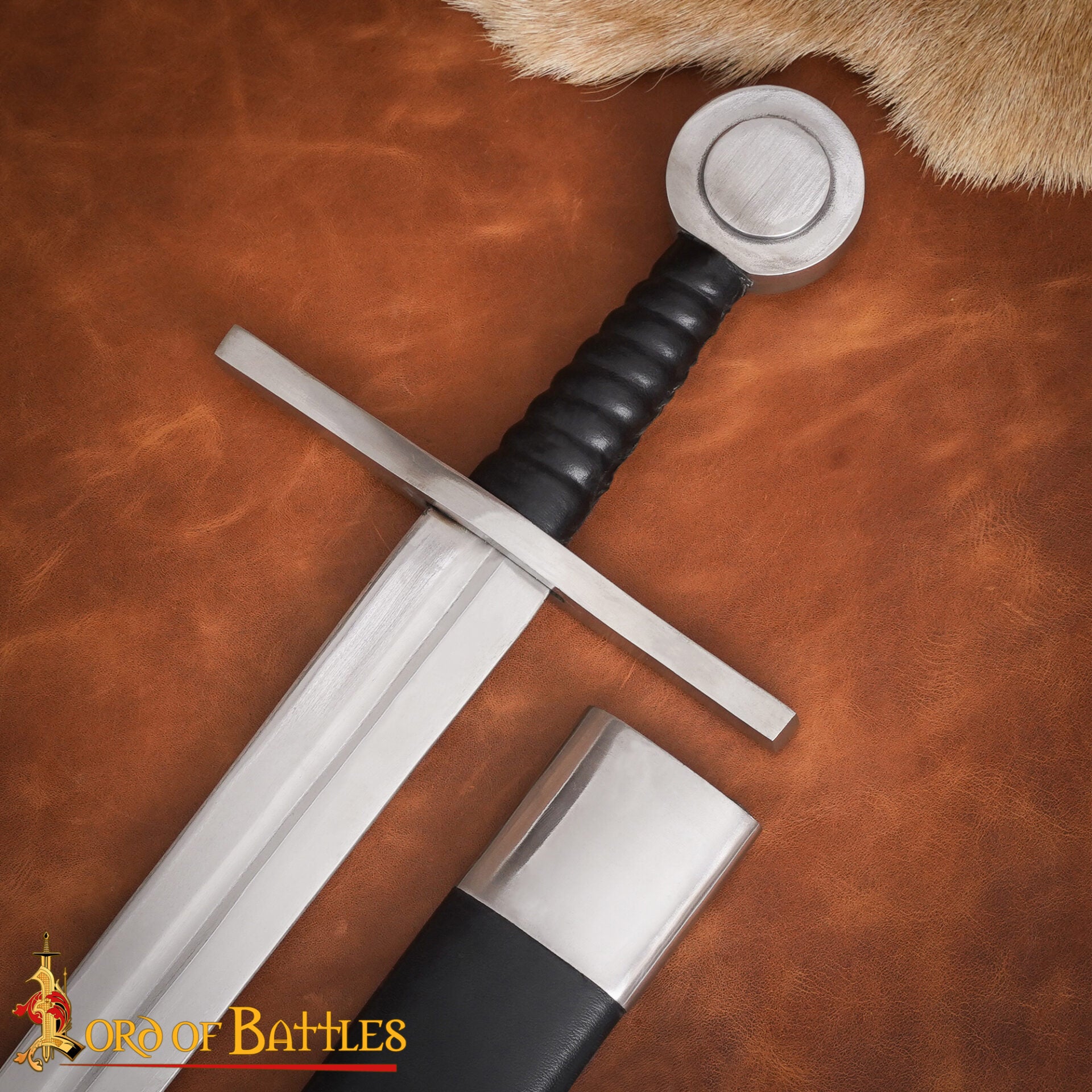 Imagen única de: Espada Vikinga Decorativa Réplica Histórica Forjada a Mano con Vaina