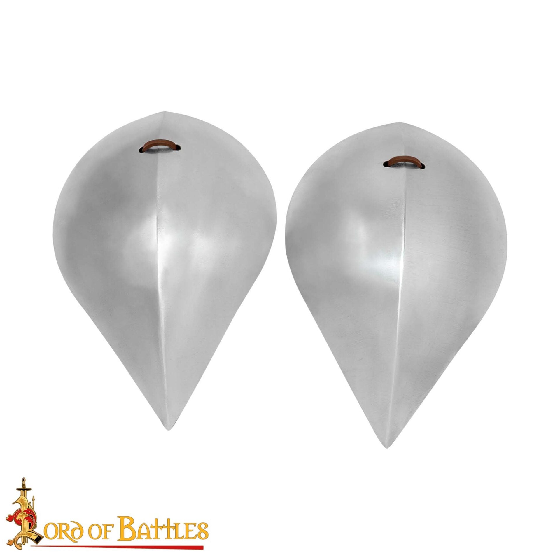 Armadura Medieval Visby Pauldrons Hombro de Acero con Lazos de Cuero - Imagen 13