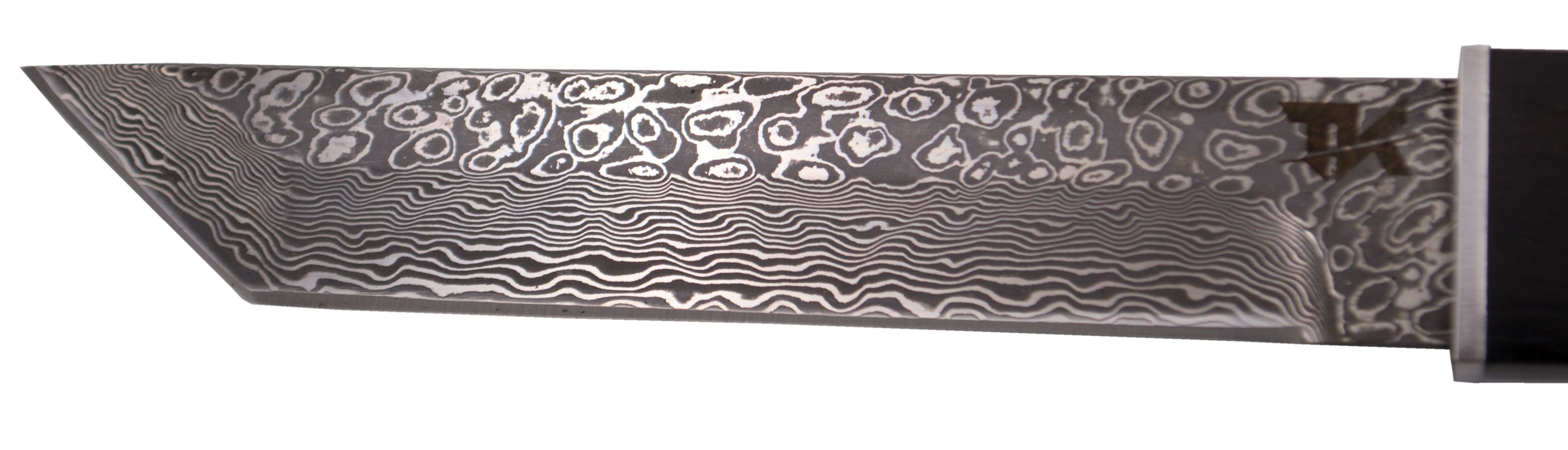 Imagen única de: Cuchillo Tanto Acero Damasco Ébano H0077