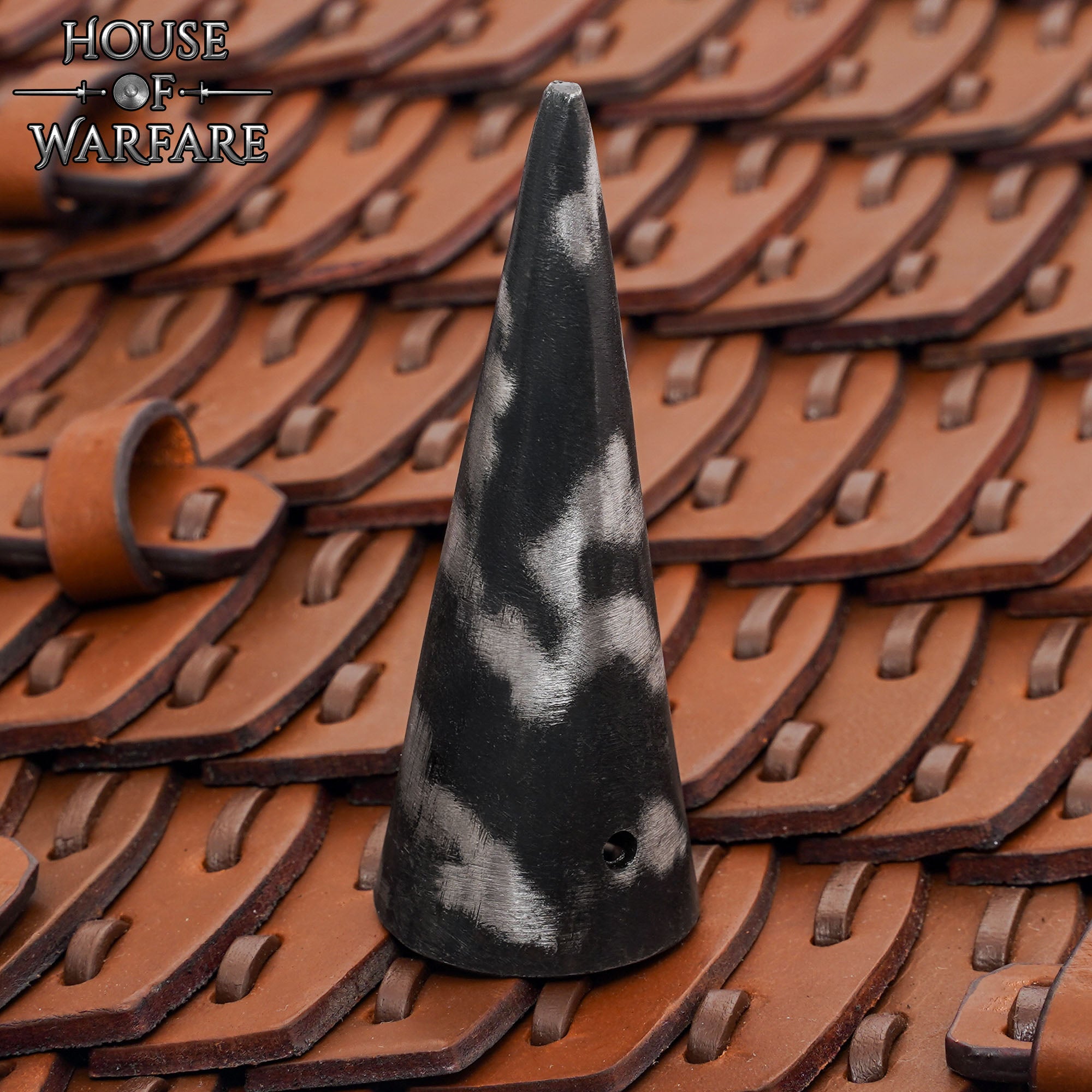 Punta de Lanza Forjada a Mano - Virola Romana para Cañas de Madera - Imagen 2