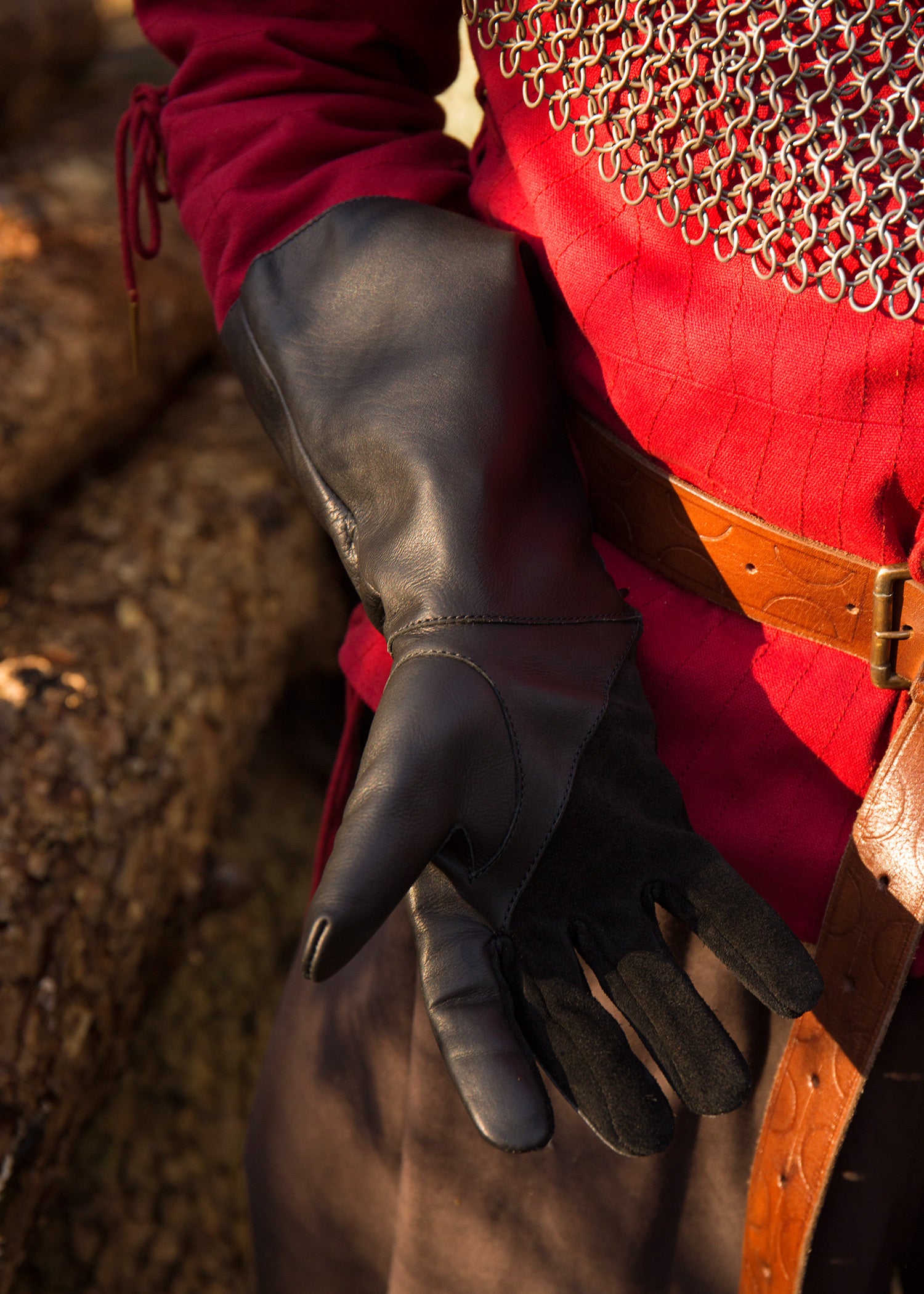 Imagen 3 - Guantes De Cetrería, Negros.