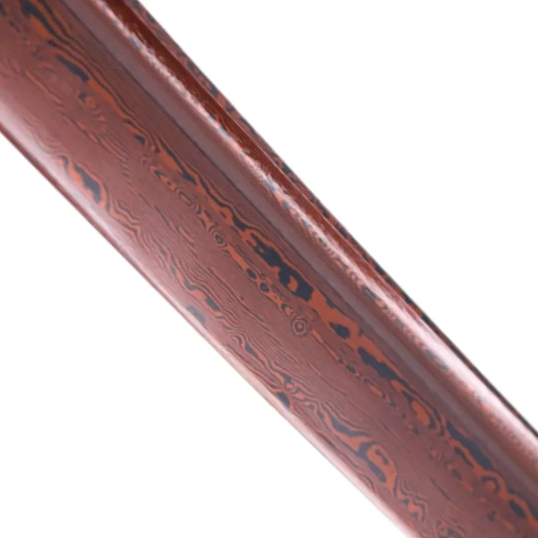 Imagen única de: Katana Funcional Afilada De Acero De Damasco Rojo S6040