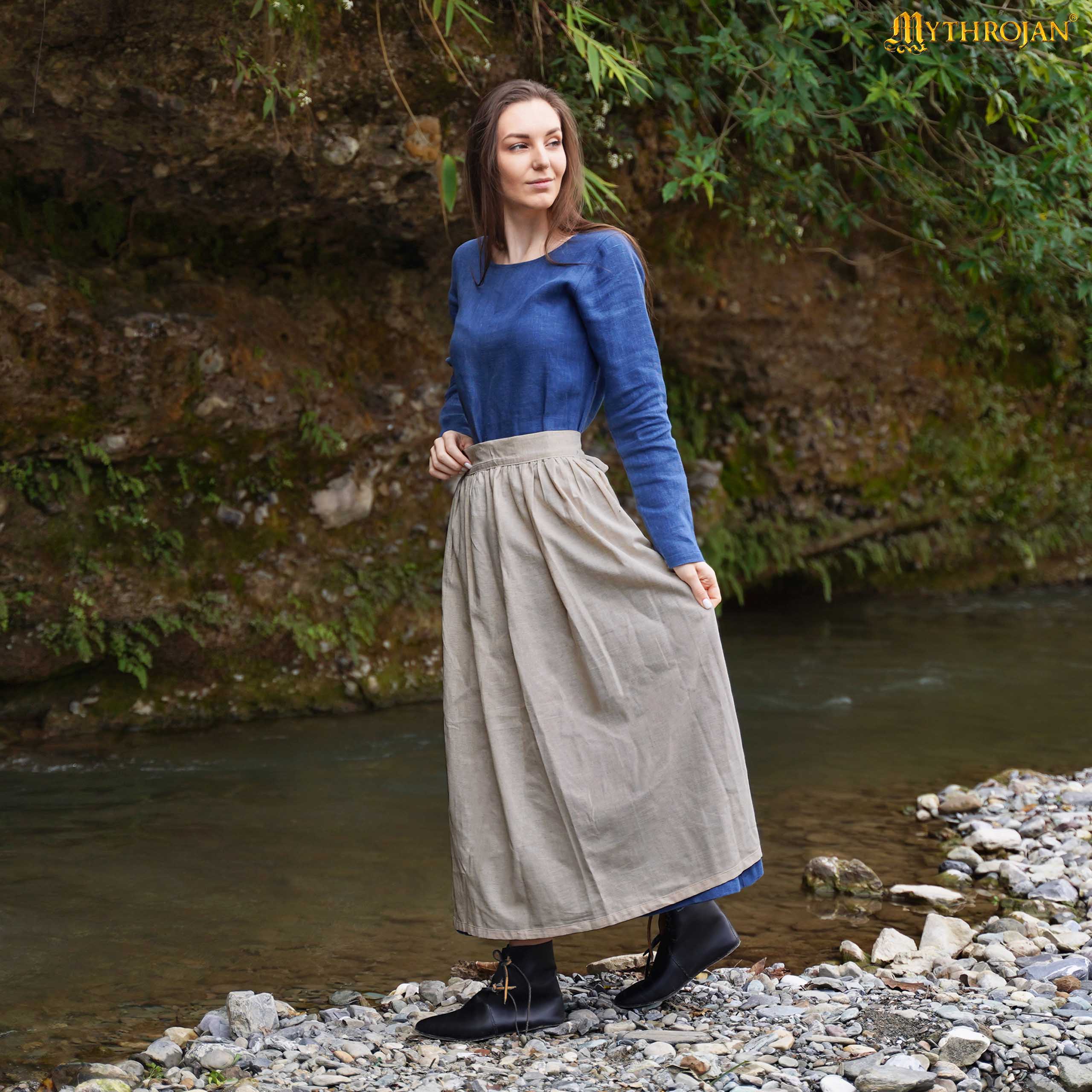 Imagen única de: Delantal Medieval Hija de Campesino: Práctico y Auténtico para la Recreación Medieval