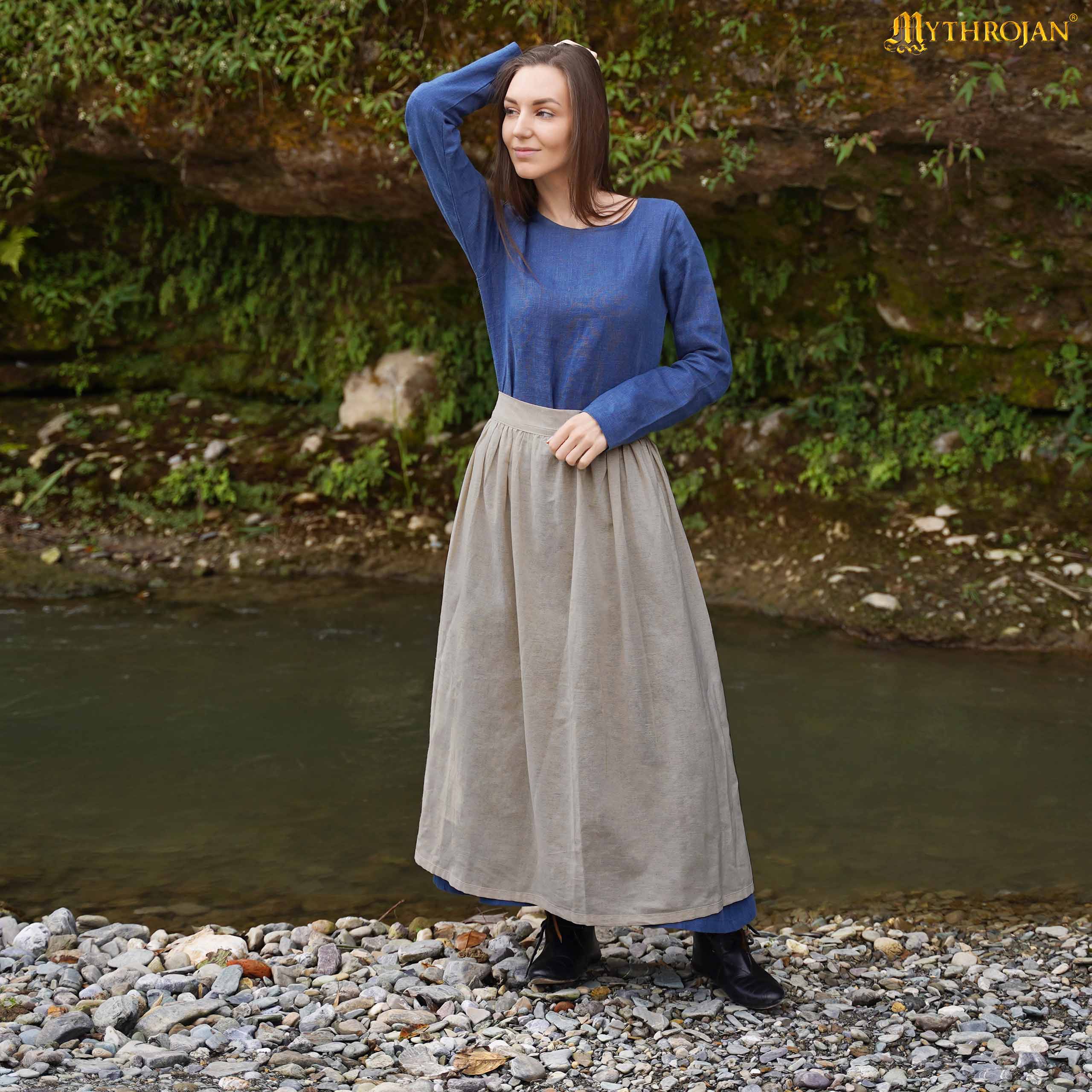 Imagen única de: Delantal Medieval Hija de Campesino: Práctico y Auténtico para la Recreación Medieval