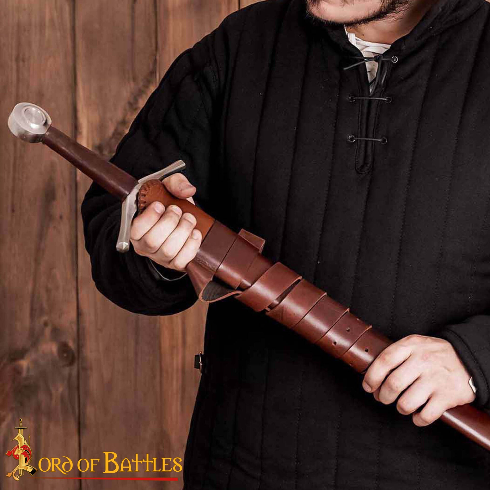 Hoja Medieval Tipo Xvi de Tipología Oakeshott Templada con Vaina de Cuero - Imagen 6