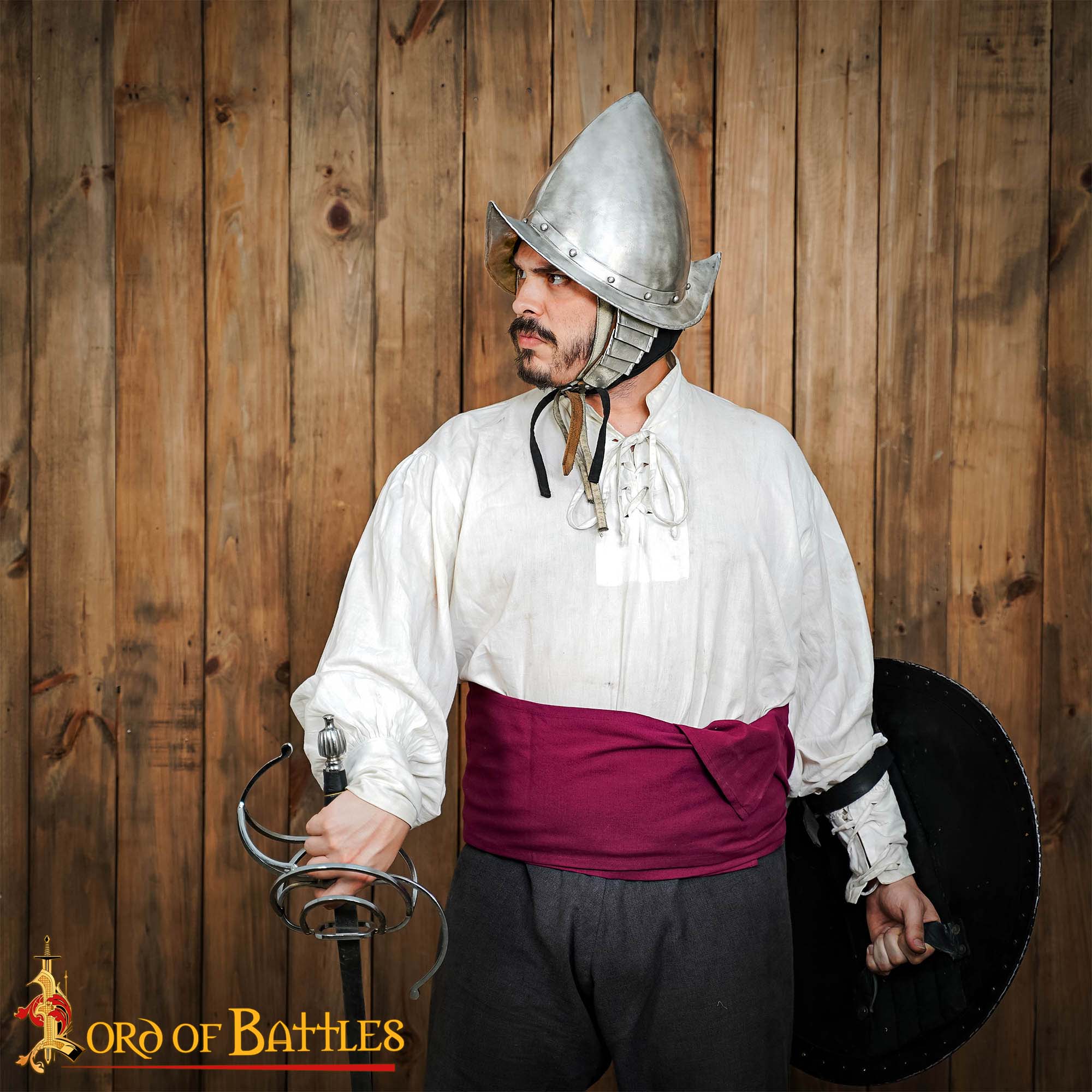 Imagen única de: Casco de Morrión Español del Siglo Xvi de los Tercios Calibre 16