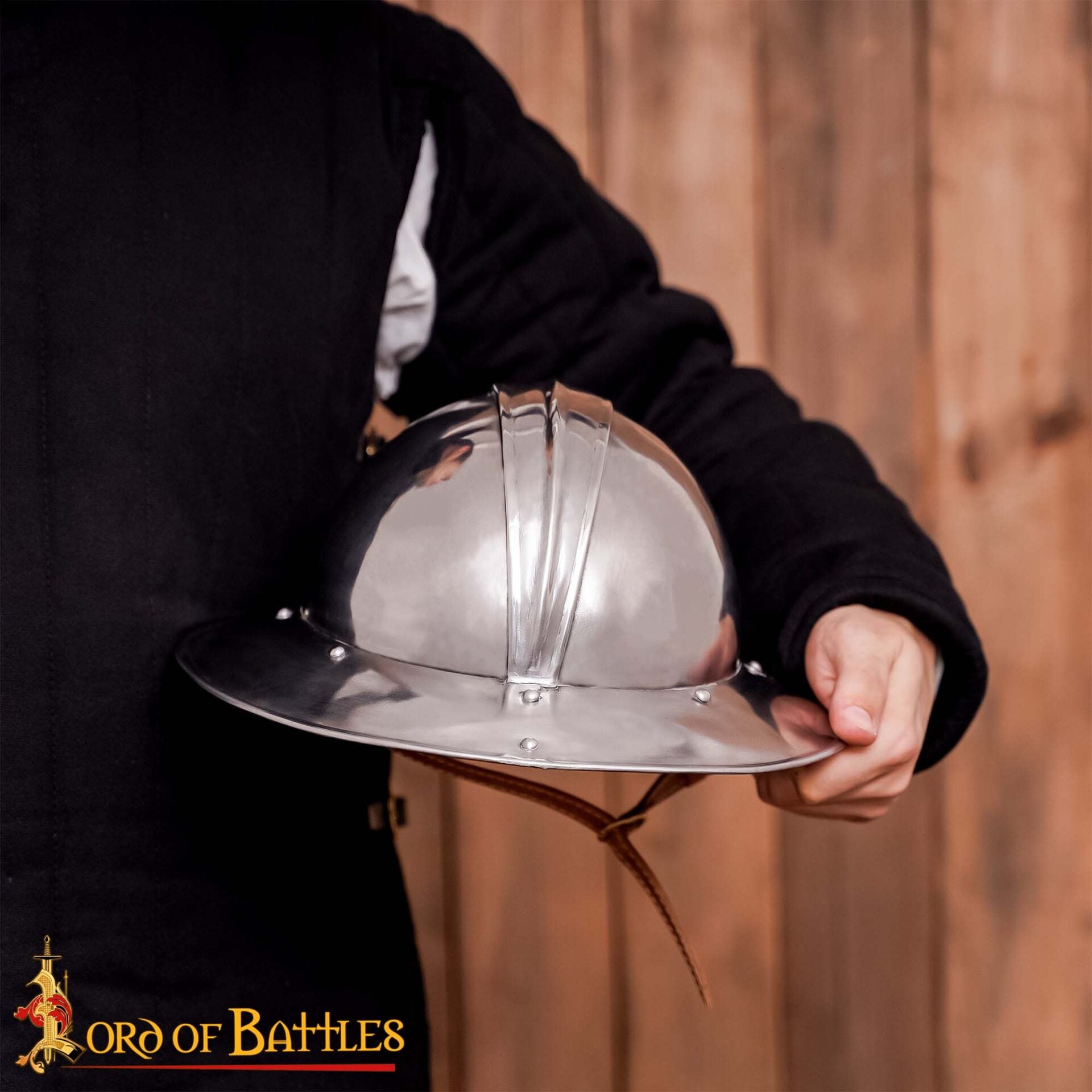 Sombrero Medieval de Infantería de Acero Calibre 18 / Sombrero de Guerra - Imagen 8