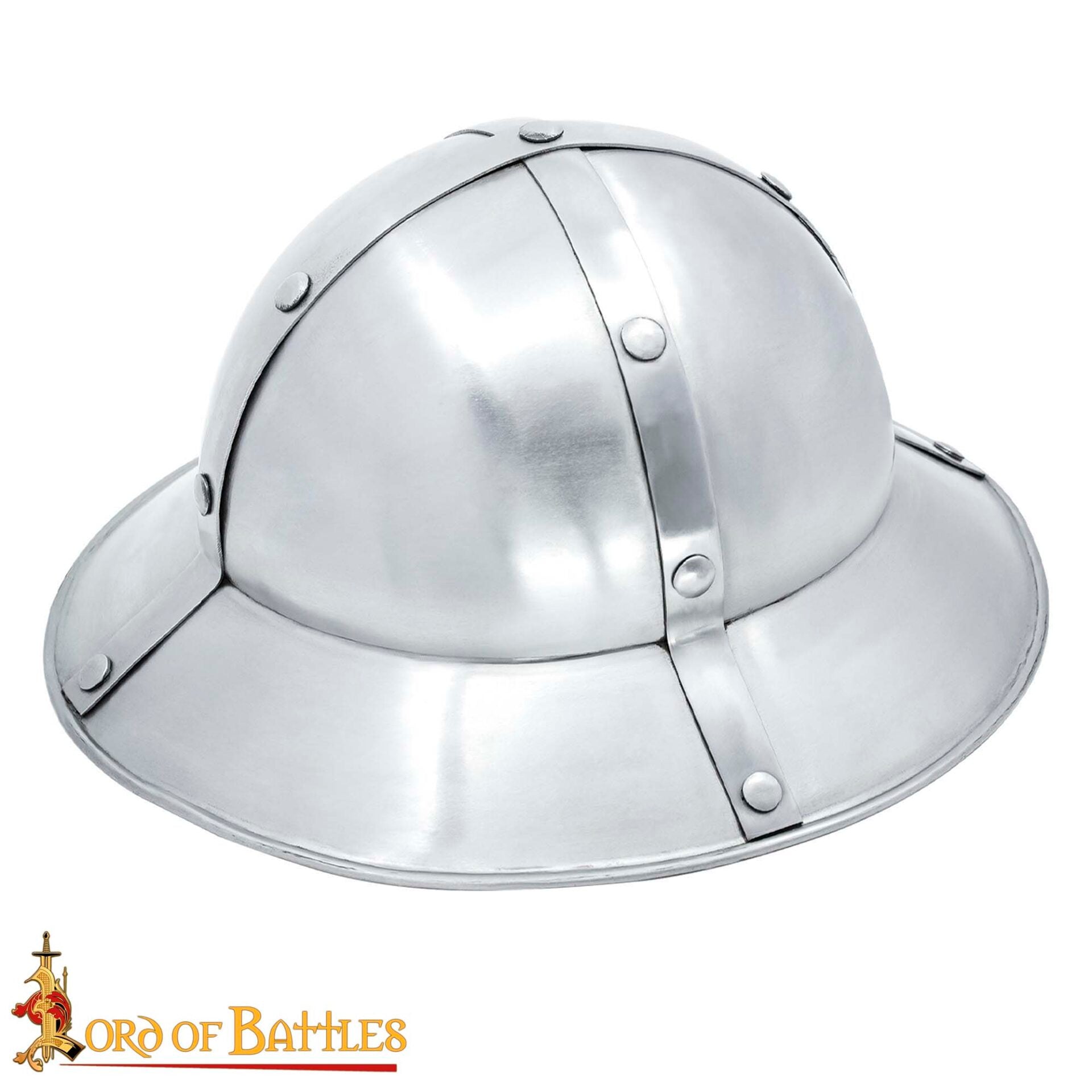 Imagen única de: Casco de Infantería del Siglo Xiii-xiv con Forro de Cuero Calibre 16