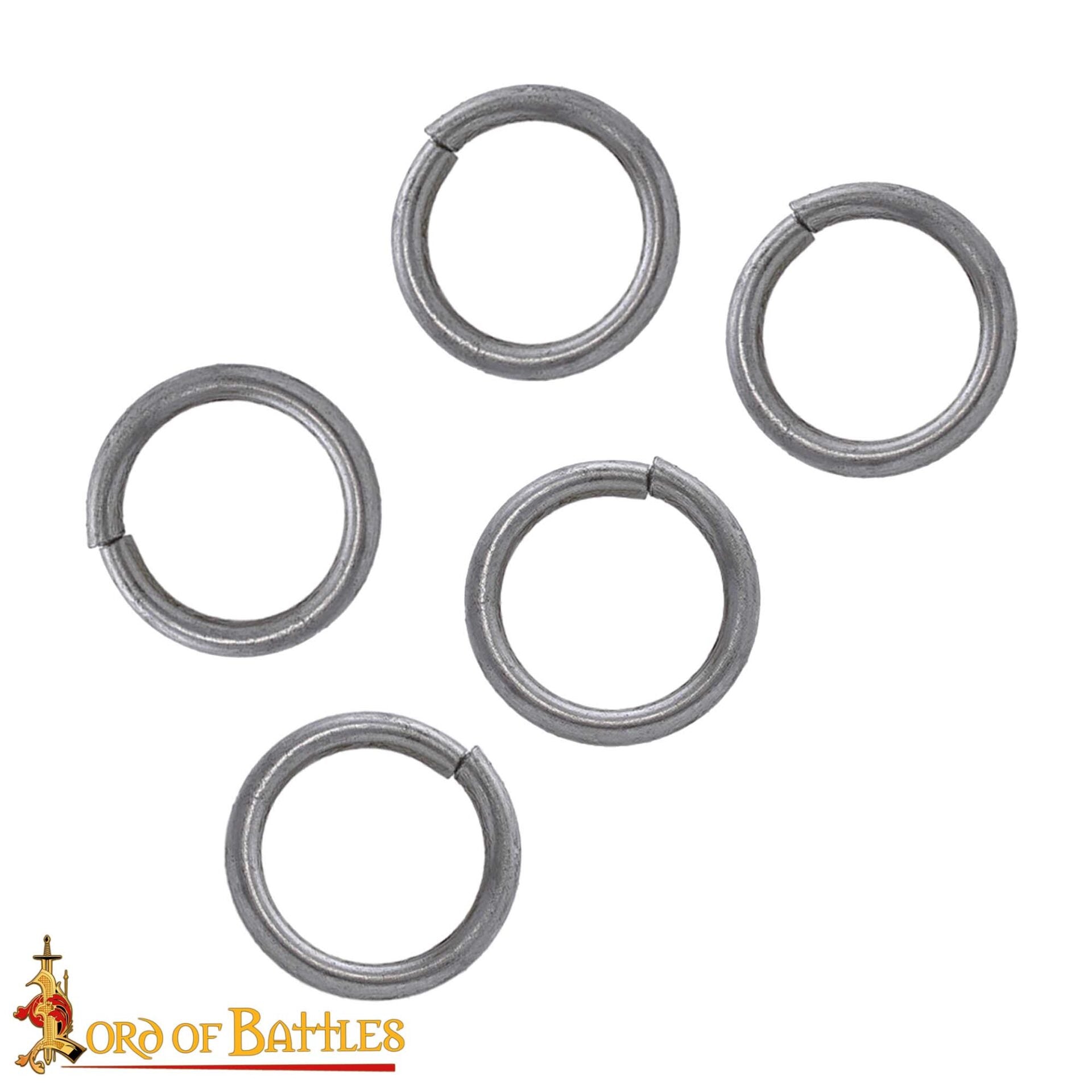 Imagen única de: Anillos Sueltos de Acero - Anillo Conificado de 9 Mm - Calibre 16, Acabado Natural - 1kgs - Ideal para Bricolaje y Reparaciones de Cota de Malla