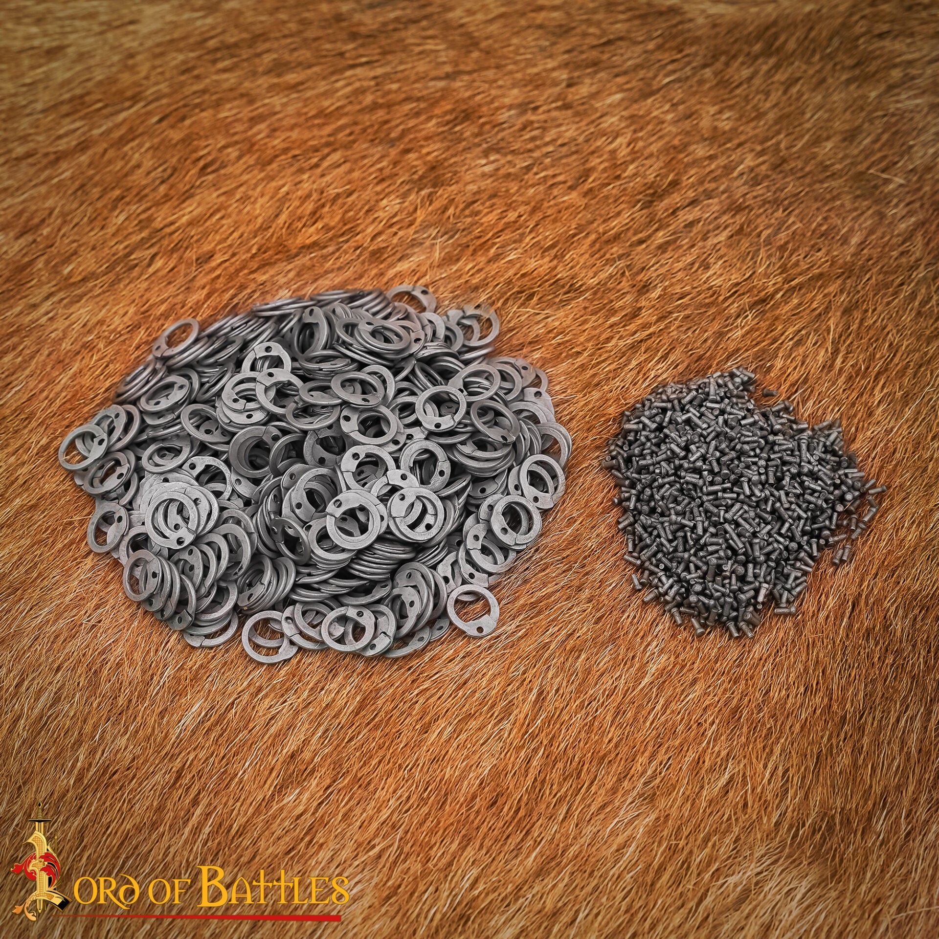 Imagen única de: Anillas Planas de Acero - Anilla Plana de 7mm - Calibre 18, Acabado Natural - 1kgs - Ideal para Reparaciones y Bricolaje de Cota de Malla