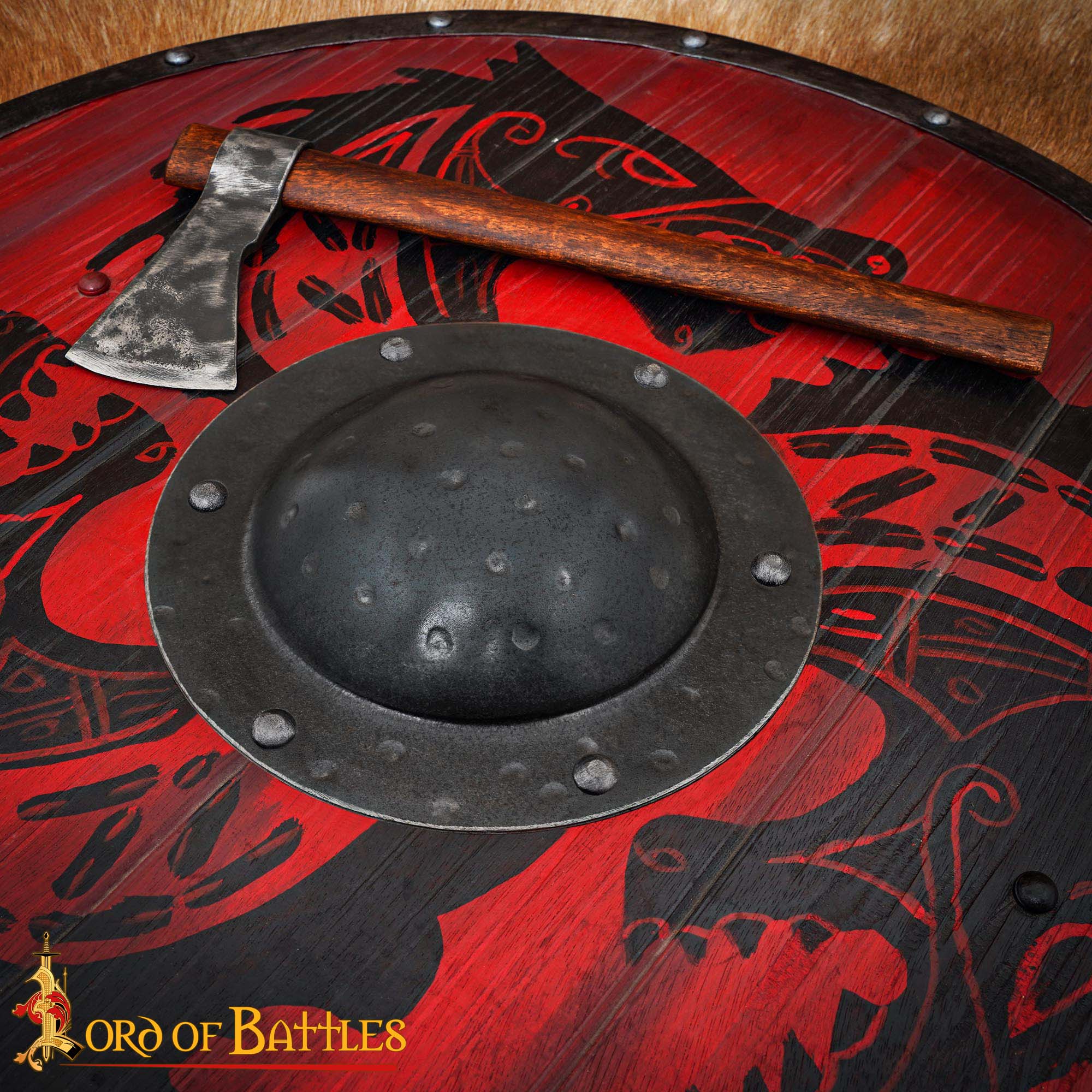 Imagen única de: Umbo Medieval Forjado a Mano para Escudos Vikingos y Normandos