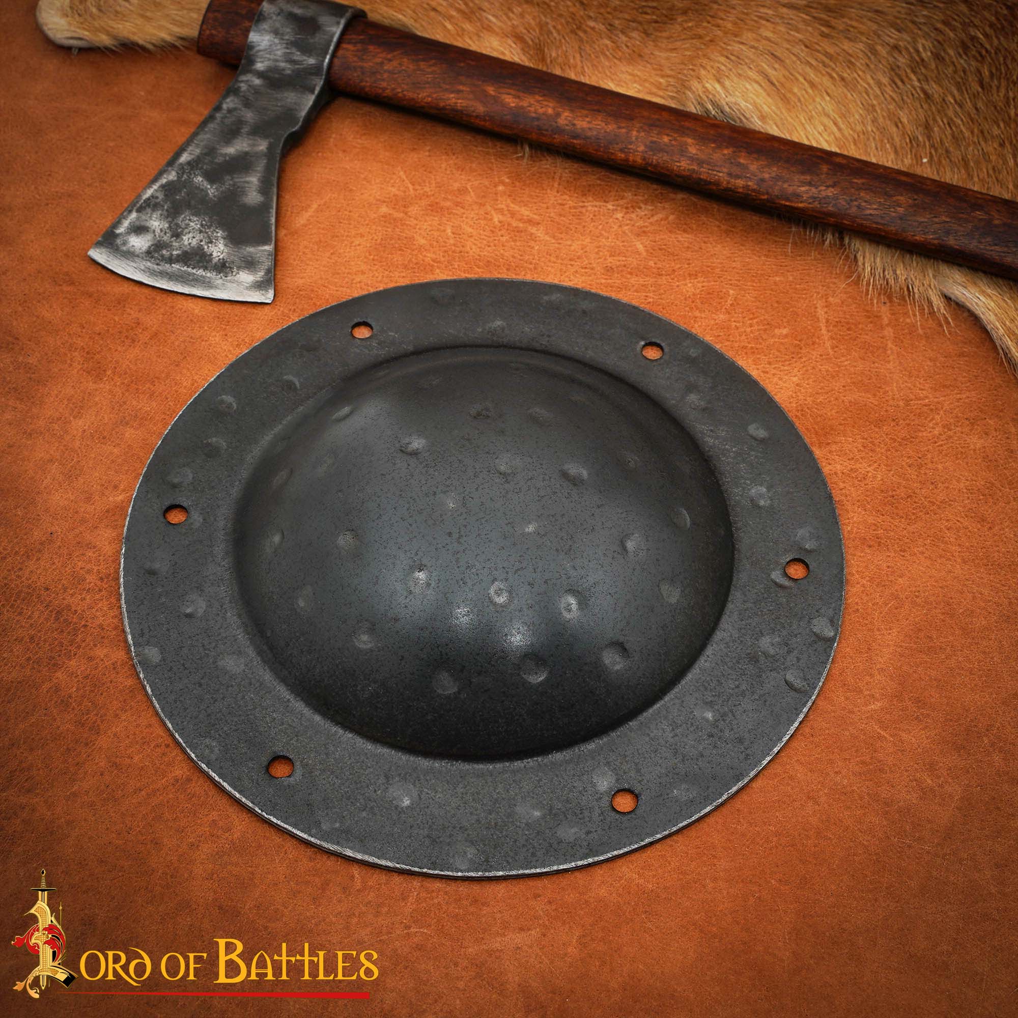 Imagen única de: Umbo Medieval Forjado a Mano para Escudos Vikingos y Normandos