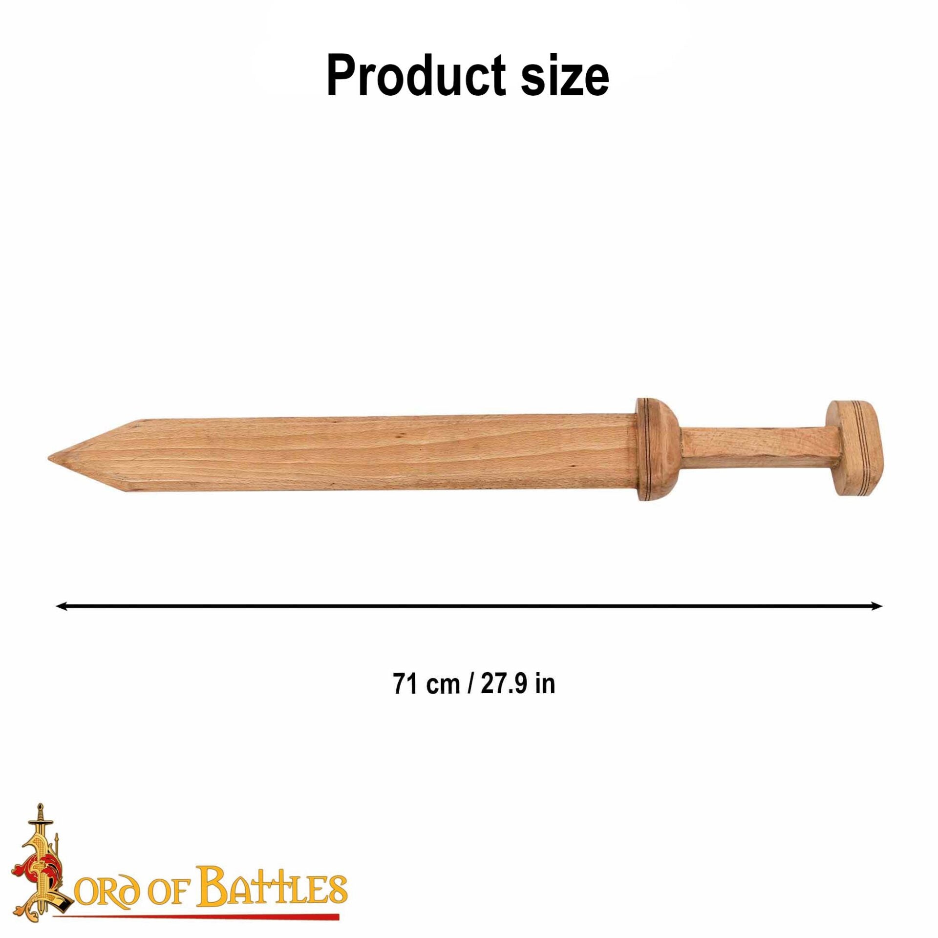 Imagen única de: Gladius Romano Espada Artesanal de Madera con Diseño Histórico