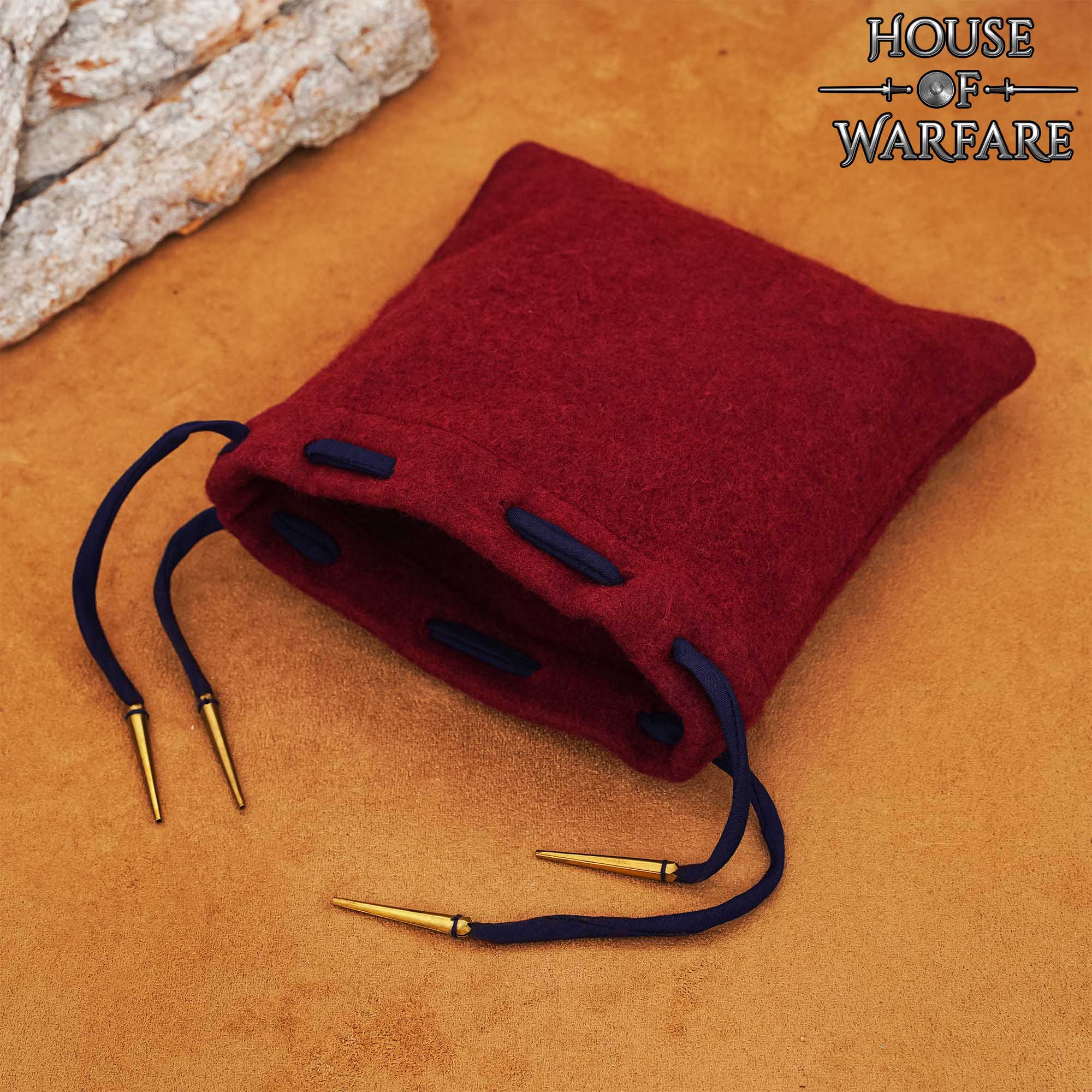 Imagen única de: Bolsa Medieval de Lana con Cordón