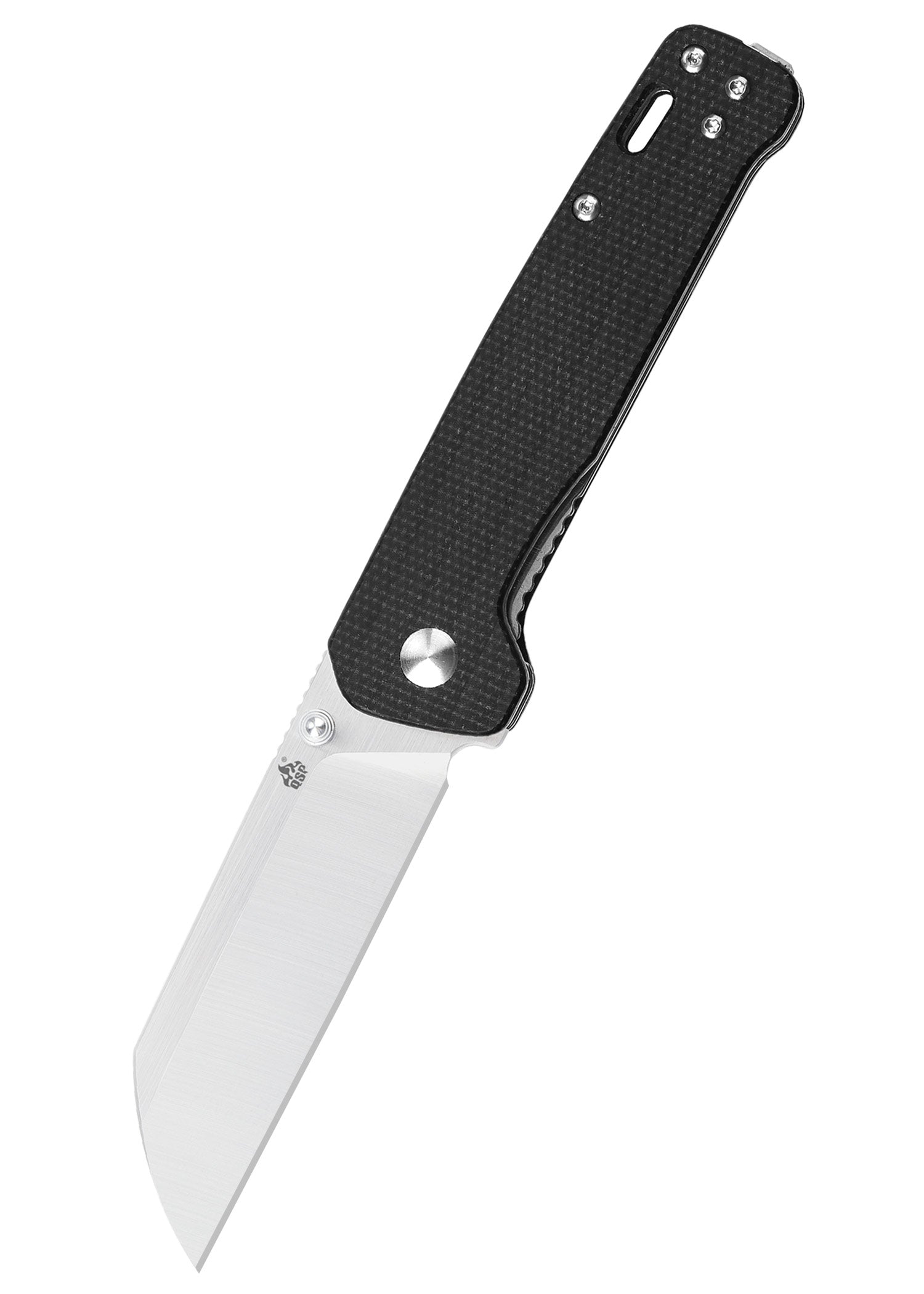 Imagen única de: Navaja Penguin, Hoja Satinada D2, Mango Micarta Negra