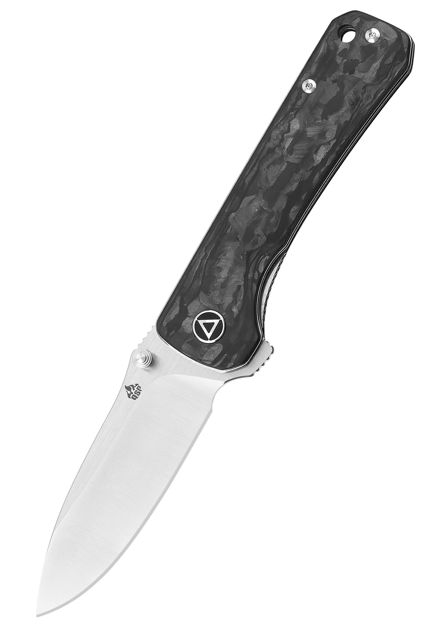 Imagen única de: Navaja Hawk, Hoja Satinada S35vn, Mango De Carbono
