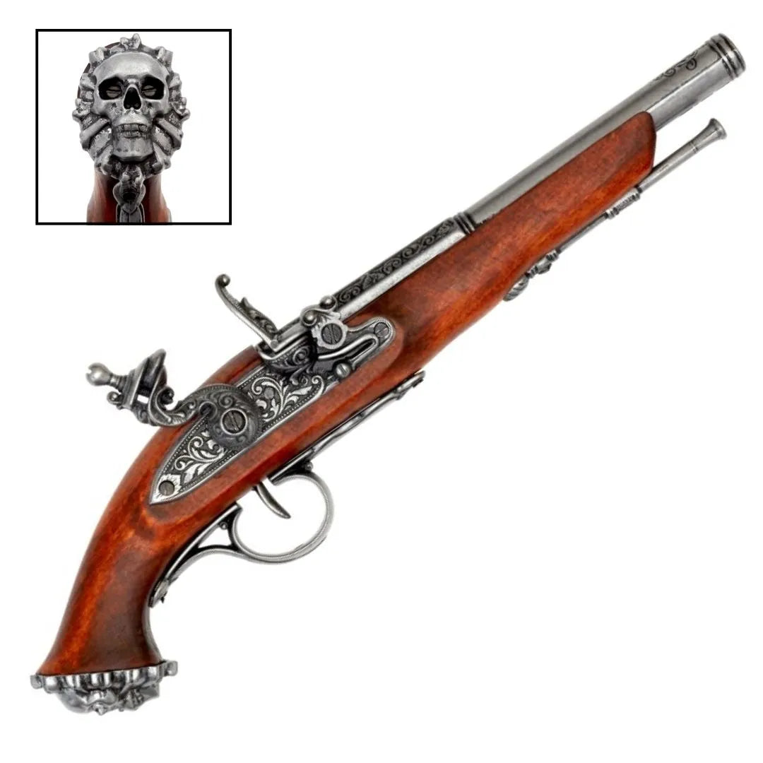Imagen única de: Réplica De Una Pistola Pirata De Chispa Del S. XVIII. No Funcional 1103