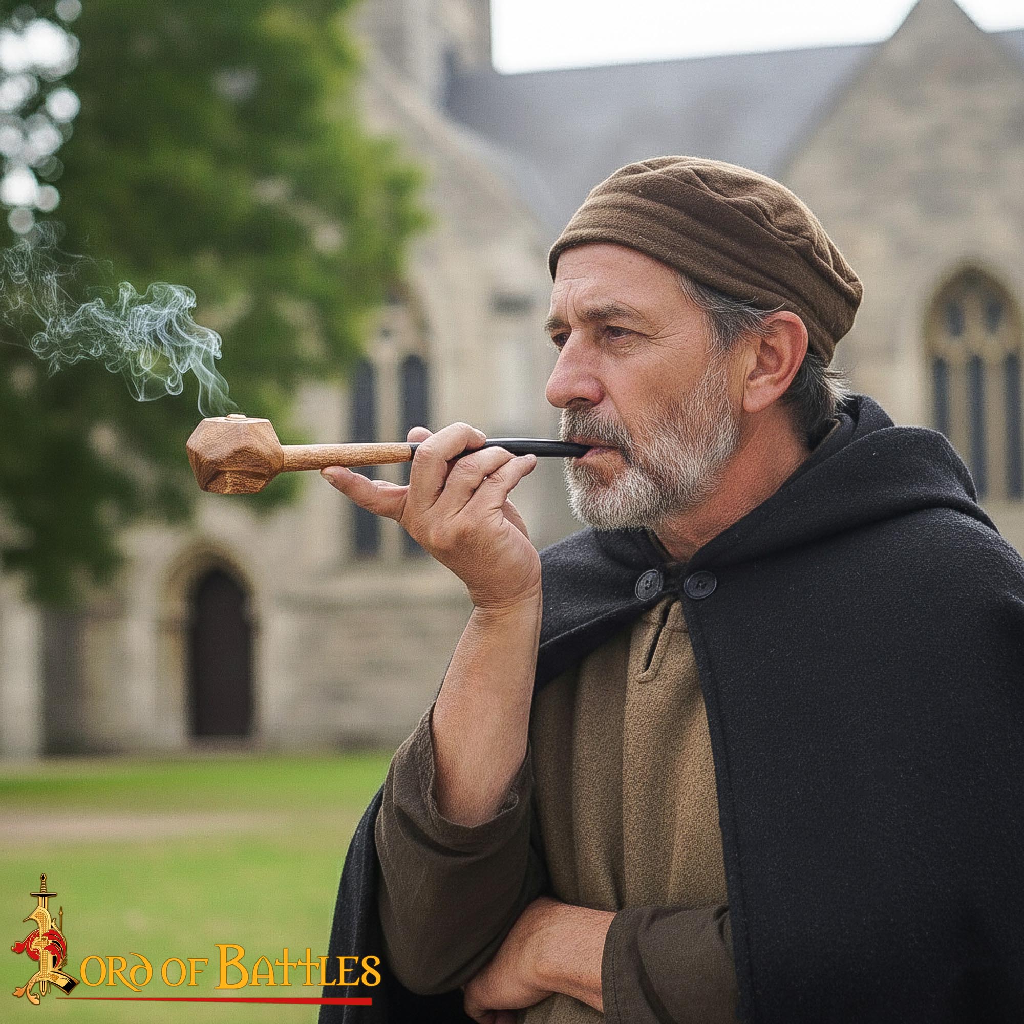 Pipa de Fumar Shire Churchwarden Long Stem con Malla de Latón - Imagen 1