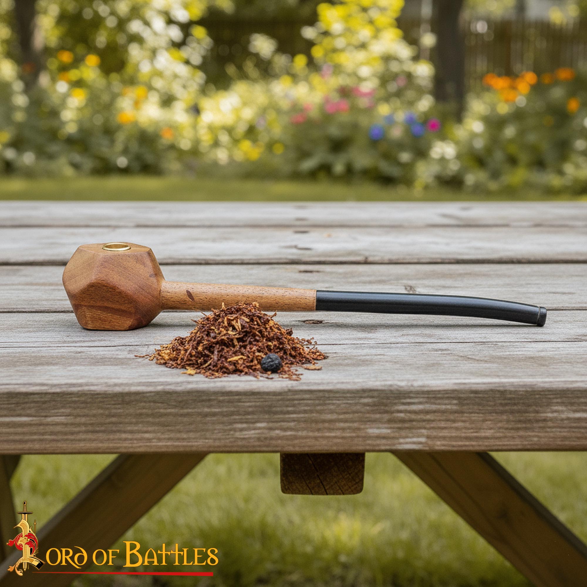 Pipa de Fumar Shire Churchwarden Long Stem con Malla de Latón - Imagen 4