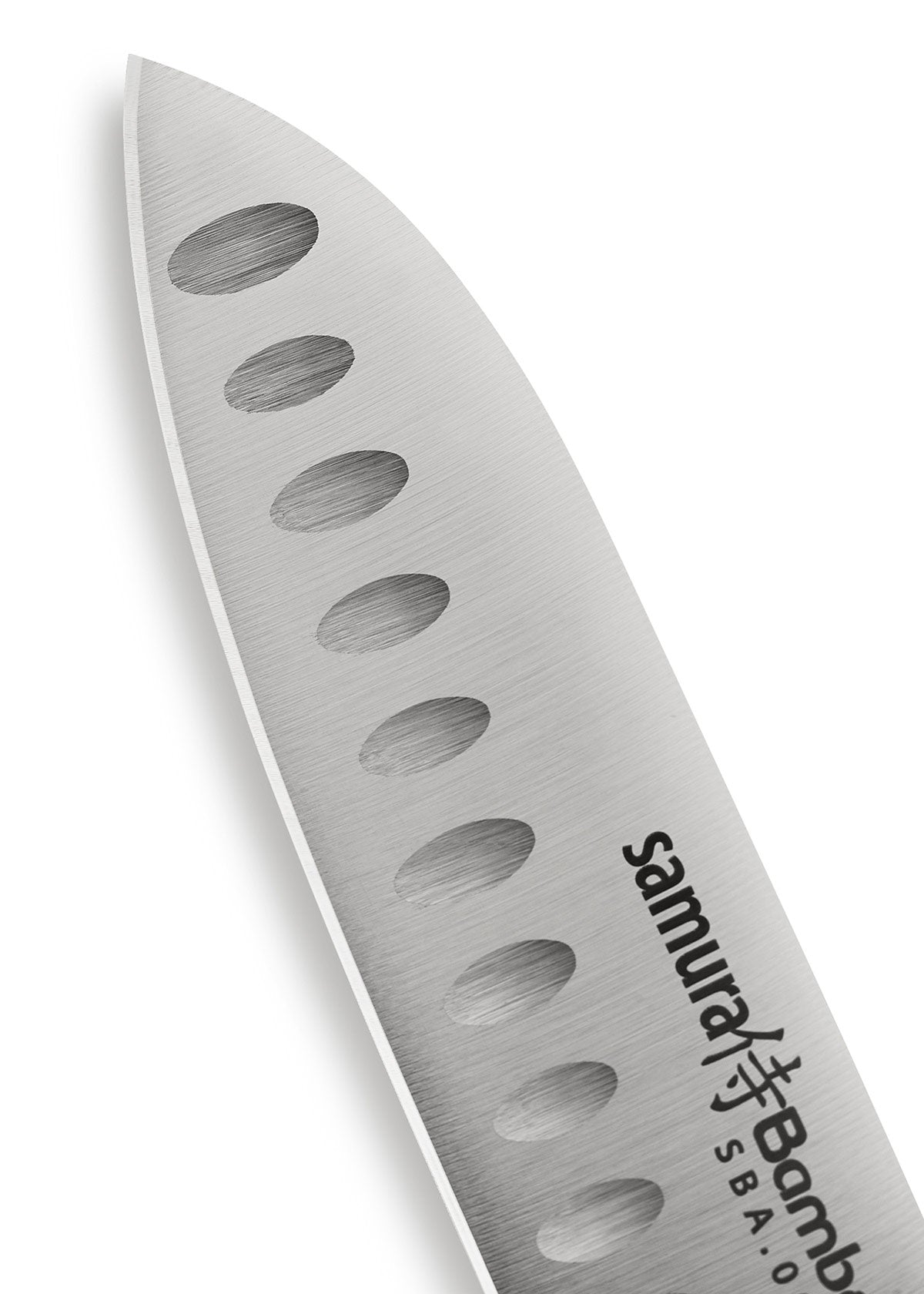 Imagen única de: Santoku Pequeño De Bambú Samura. Rectificado Esférico, 137 Mm