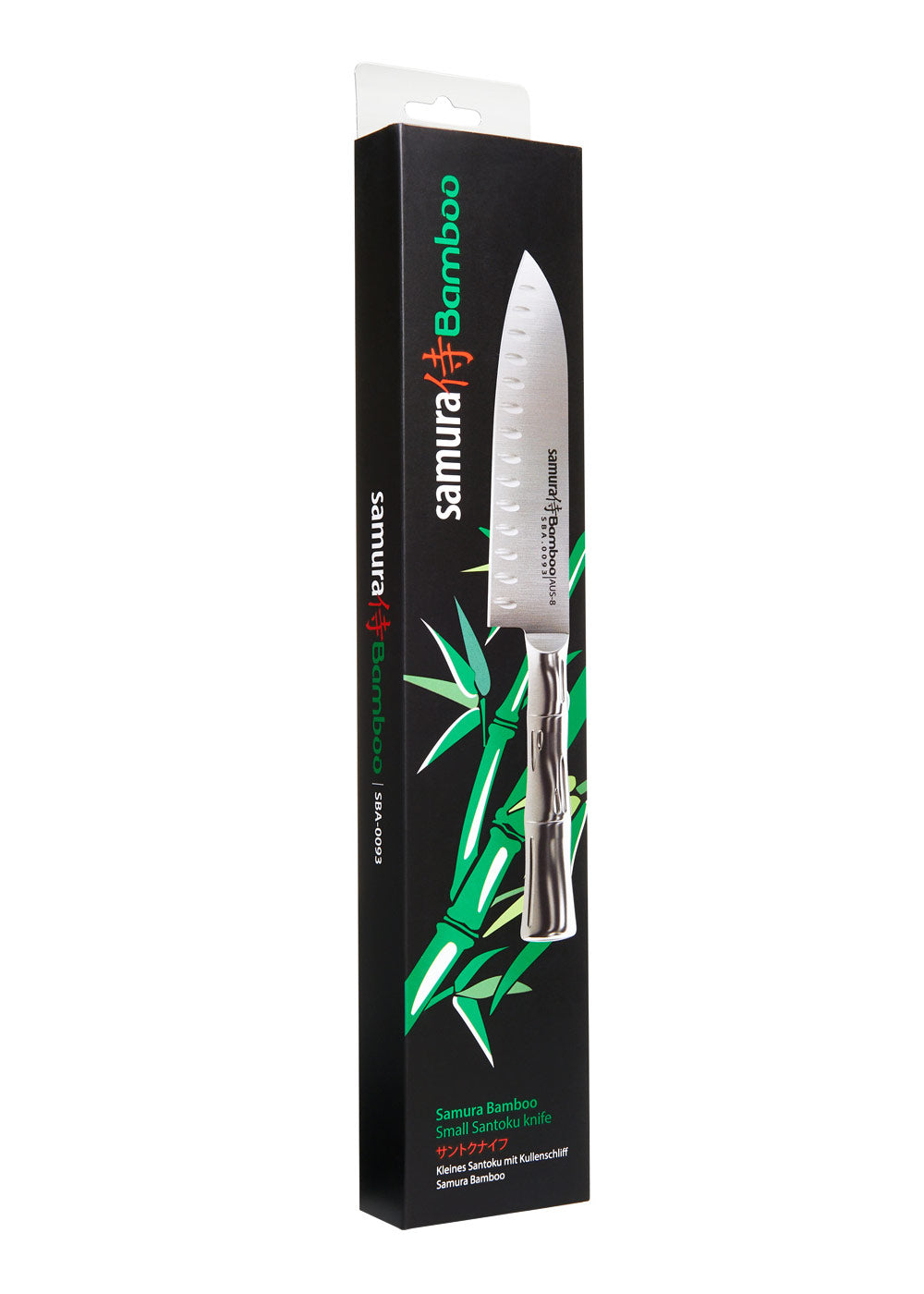 Imagen única de: Santoku Pequeño De Bambú Samura. Rectificado Esférico, 137 Mm