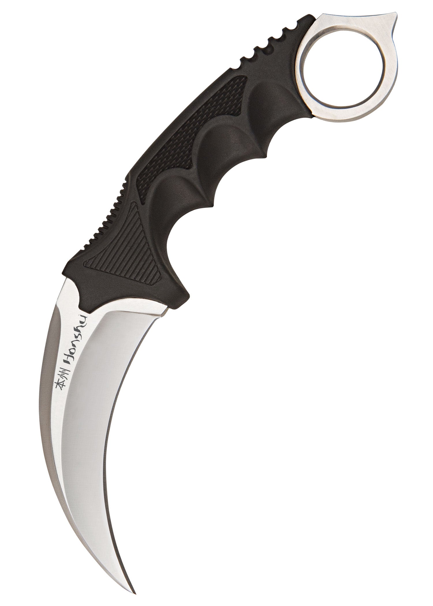 Imagen 1 - Cuchillo Honshu Karambit, Color Plateado, Con Funda Para Botas