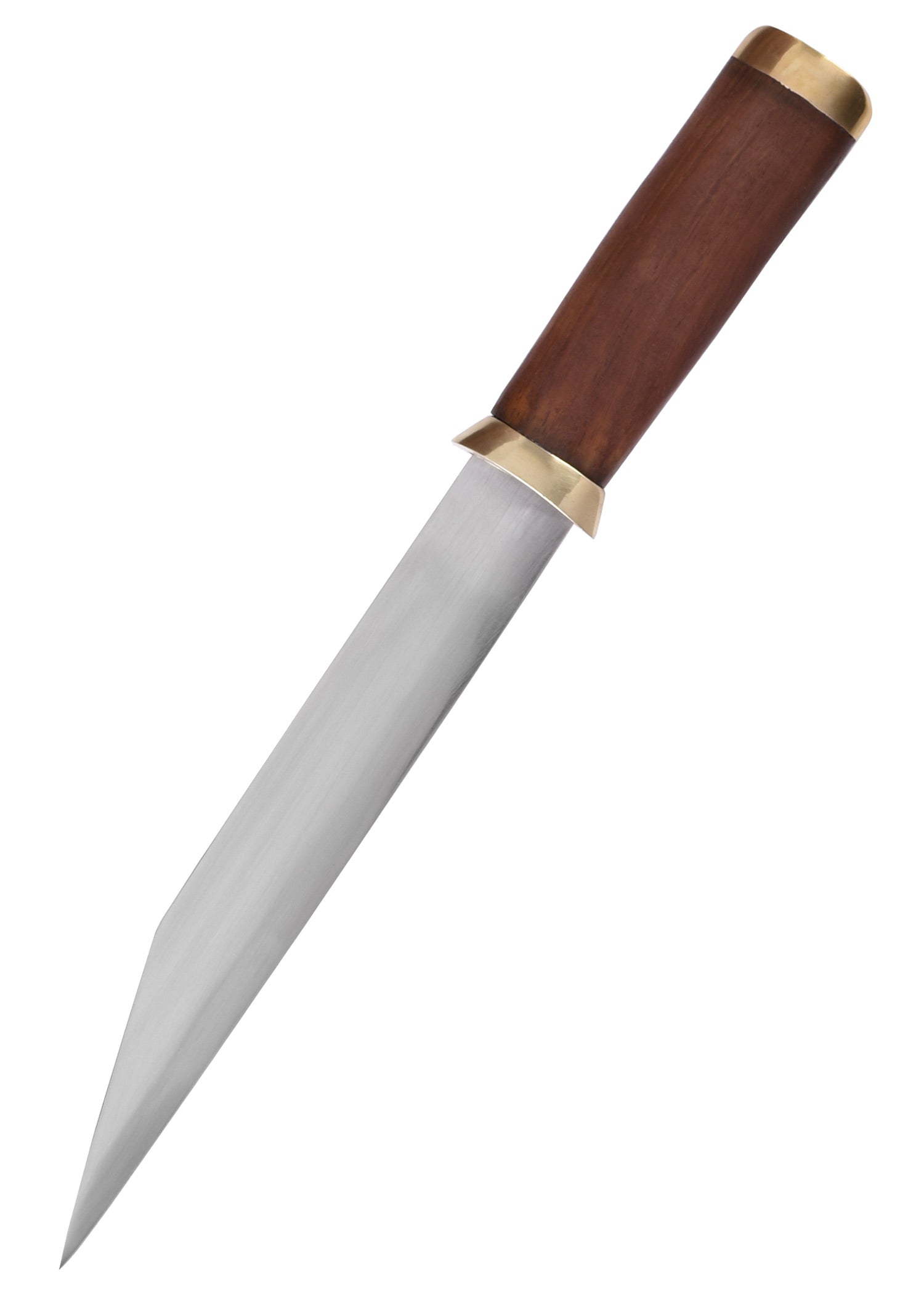 Imagen única de: Sax (Seax) Corto Fabricado En Acero Al Carbono Con Funda De Cuero Marrón.