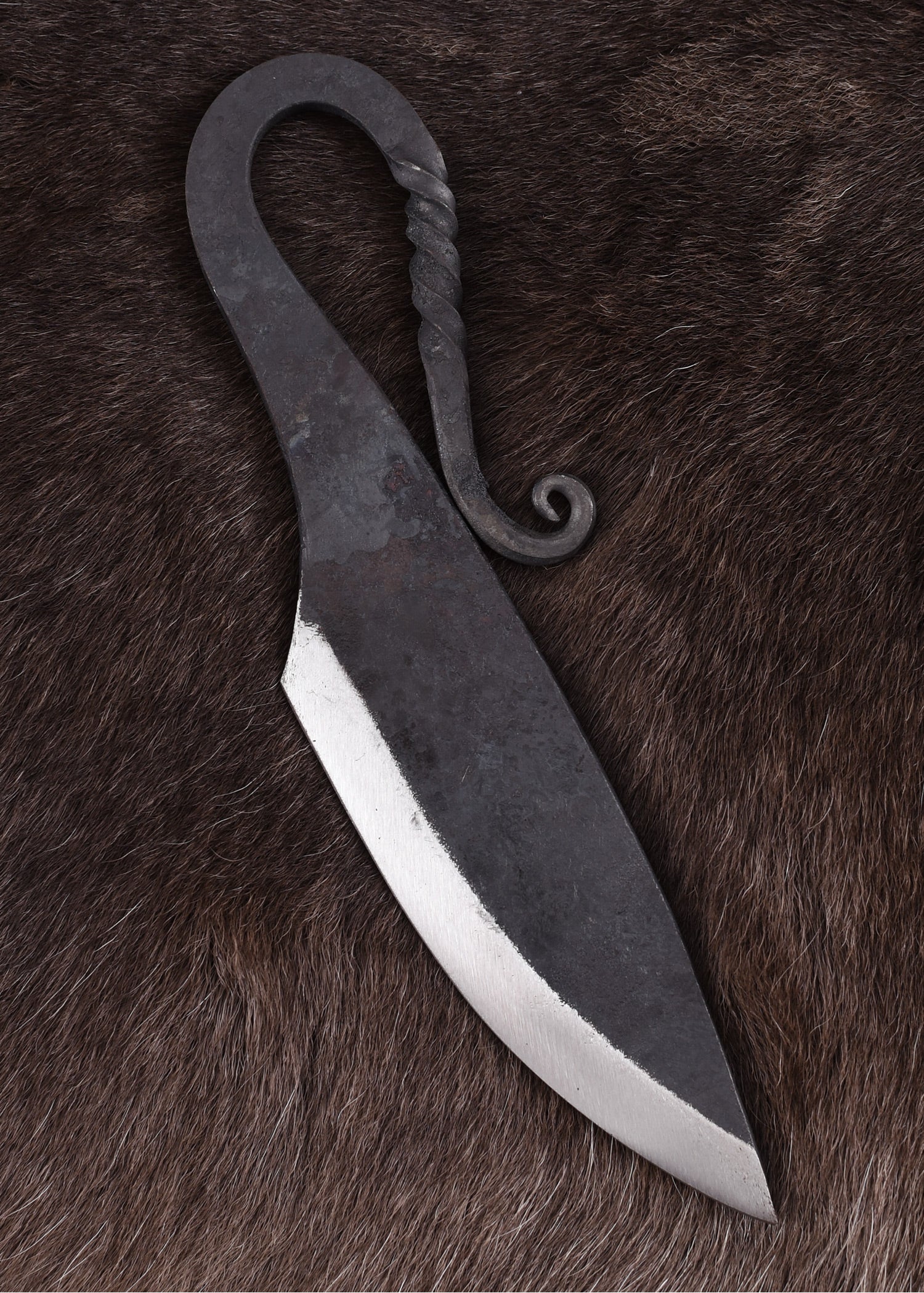 Imagen 3 - Cuchillo Medieval Temprano Con Funda De Cuero.