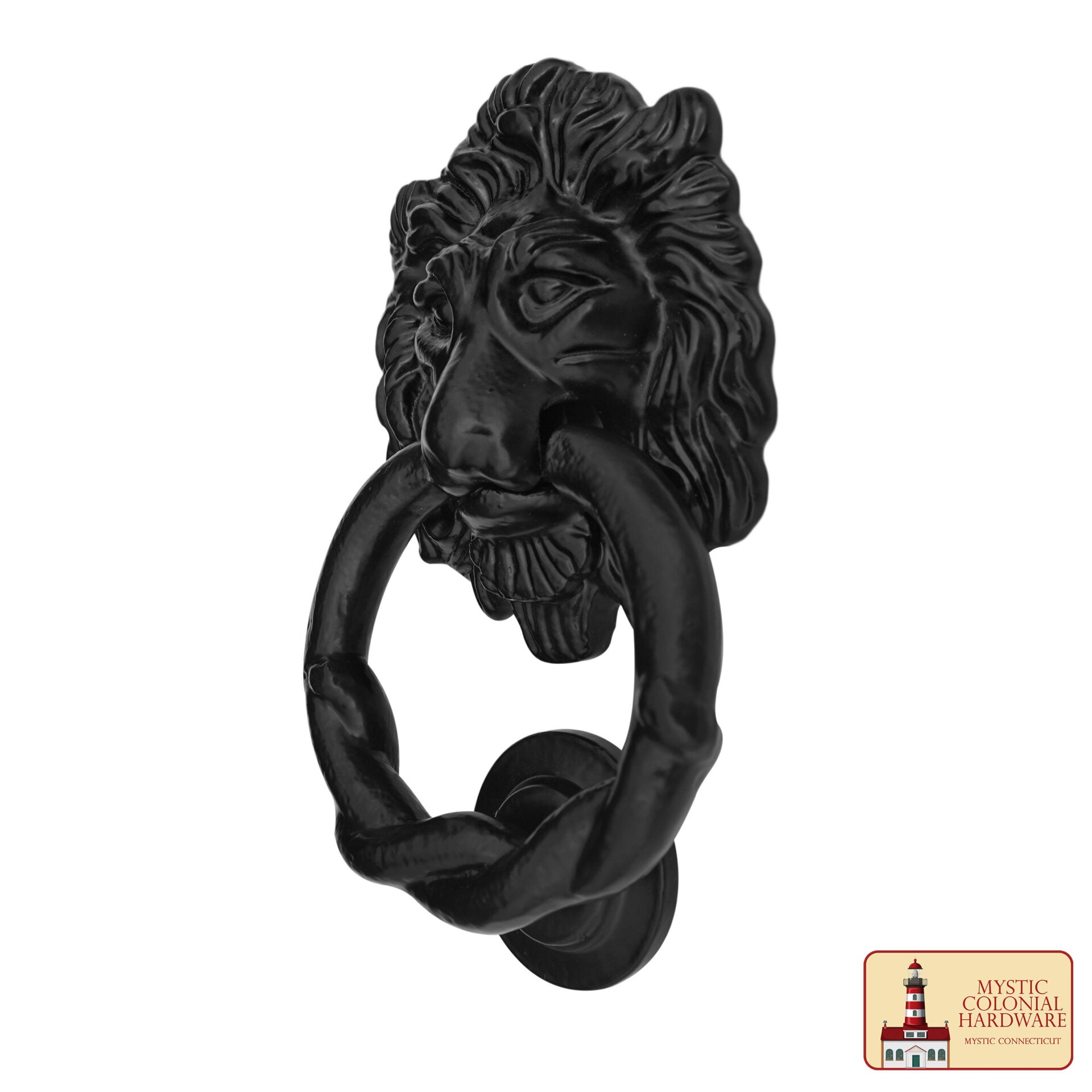 Imagen única de: Aldaba con Cabeza de León Hecha a Mano Aldaba Antigua con Anillo