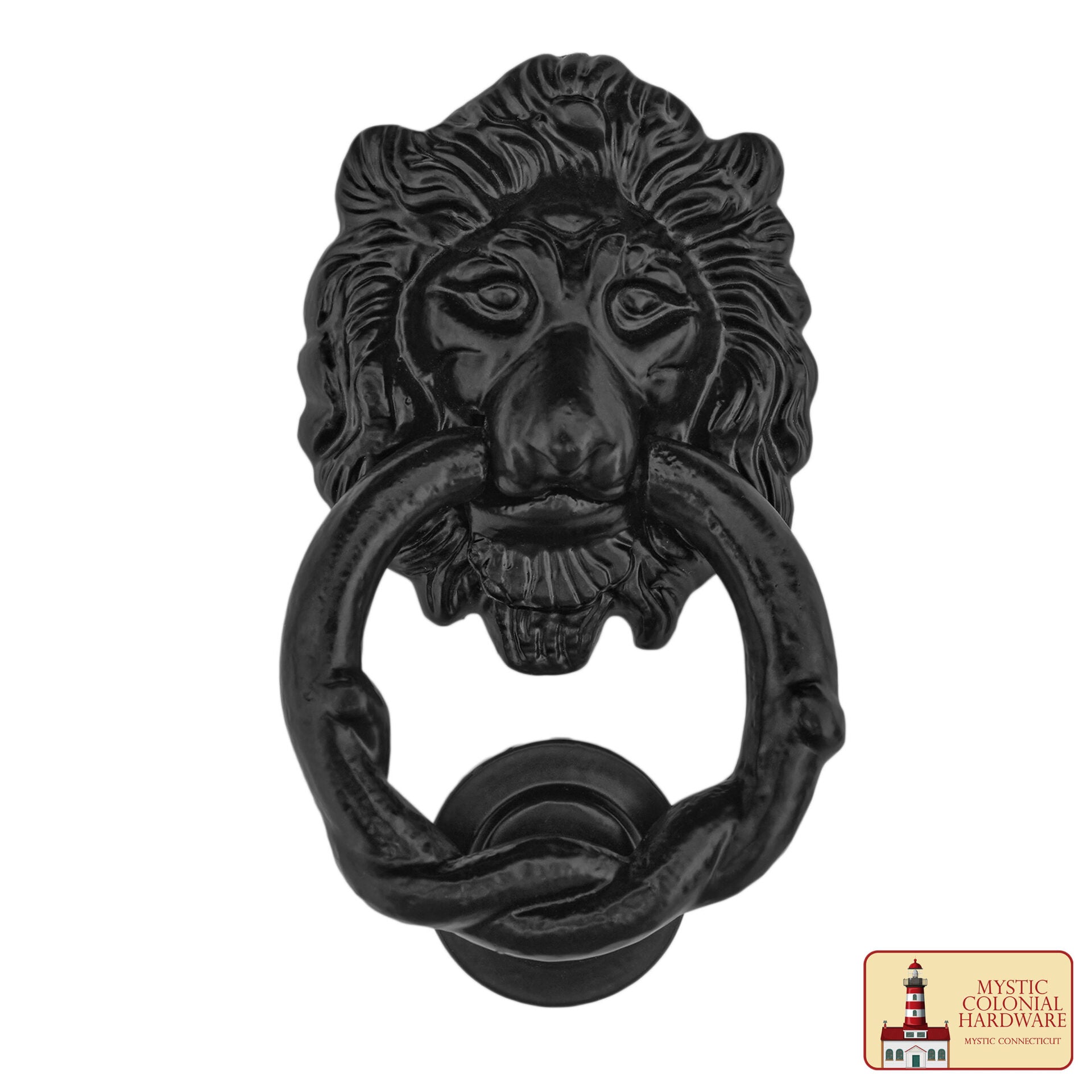 Imagen única de: Aldaba con Cabeza de León Hecha a Mano Aldaba Antigua con Anillo