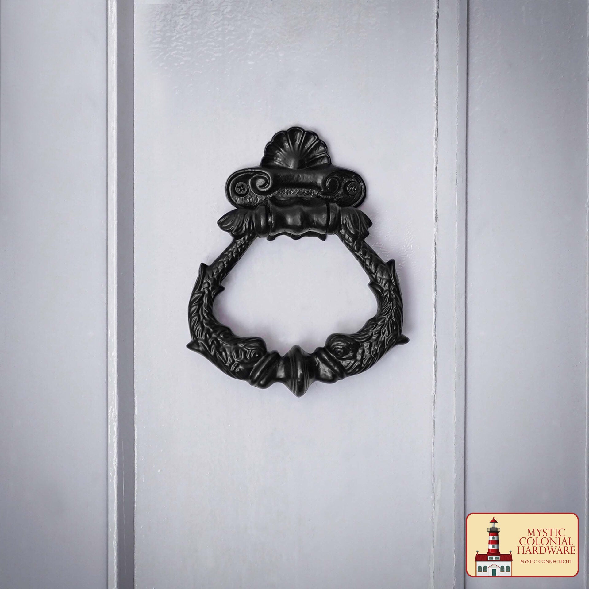 Imagen única de: Aro Negro con Recubrimiento de Polvo Puerta de Entrada Artesanal Antiguo Aldaba