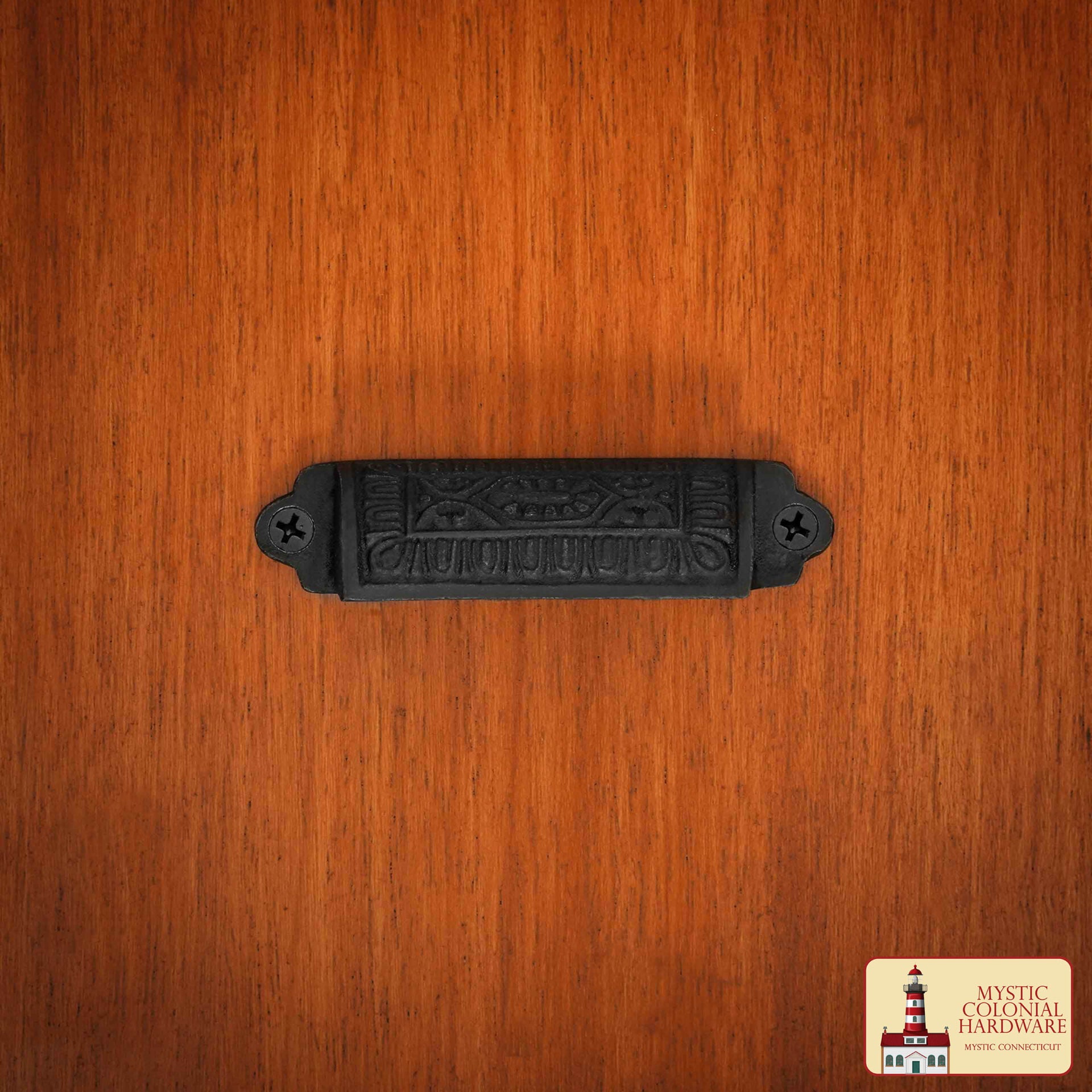 Imagen única de: Tiradores Rústicos de Hierro Fundido para Cajones Tiradores para Armarios: Ideal para Ambientes Victorianos, Coloniales, Retro, Steampunk, Góticos, Barrocos y Medievales, (9.5x2.2) Cm