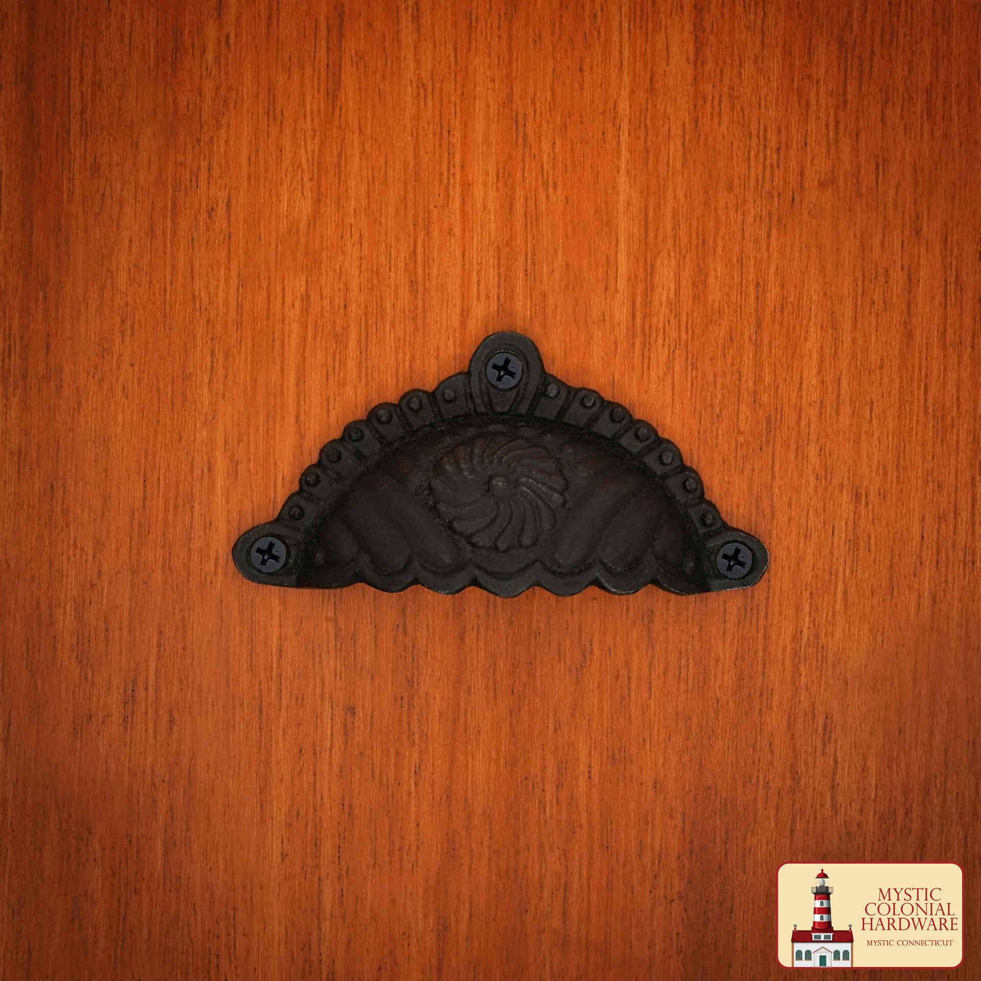 Imagen única de: Tiradores Rústicos de Hierro Fundido para Cajones Tiradores para Armarios: Ideal para Ambientes Victorianos, Coloniales, Retro, Steampunk, Góticos, Barrocos y Medievales, (9.6x5.4) Cm