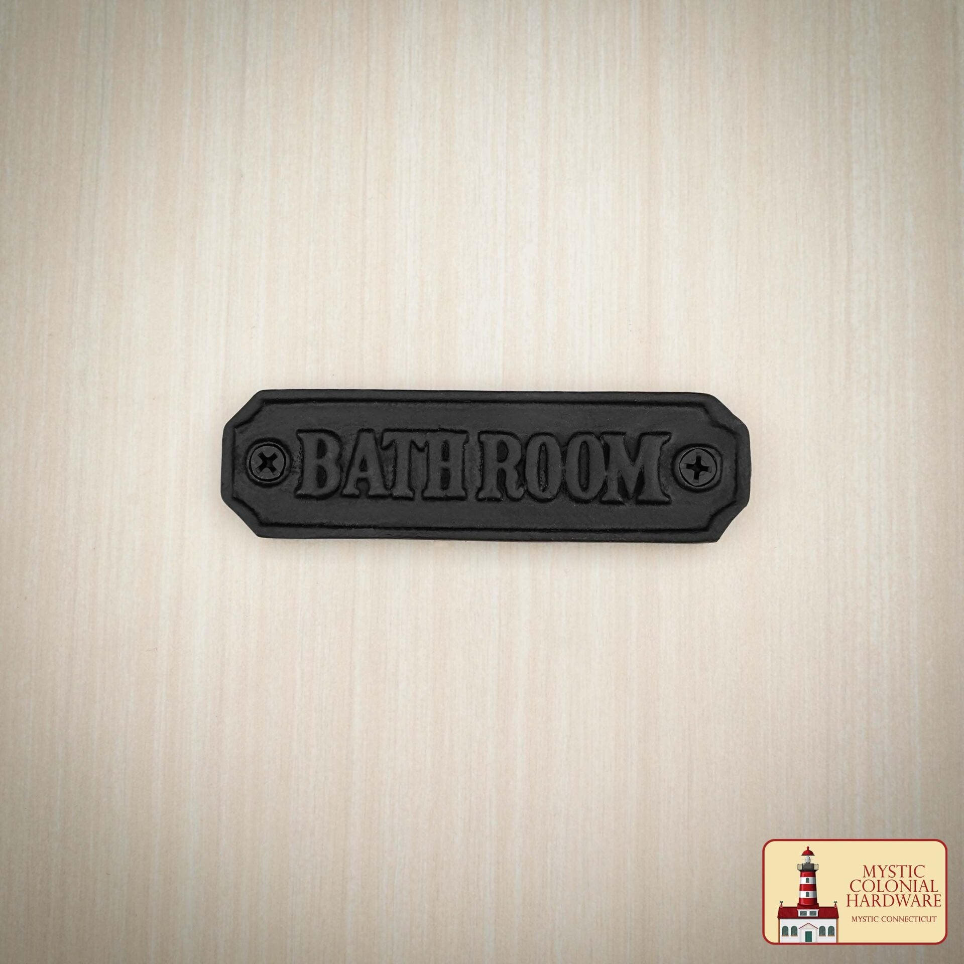 Letrero de Baño Vintage de Hierro Forjado Macizo para Puertas Accesorio de Ferretería Hecho a Mano - Imagen 5