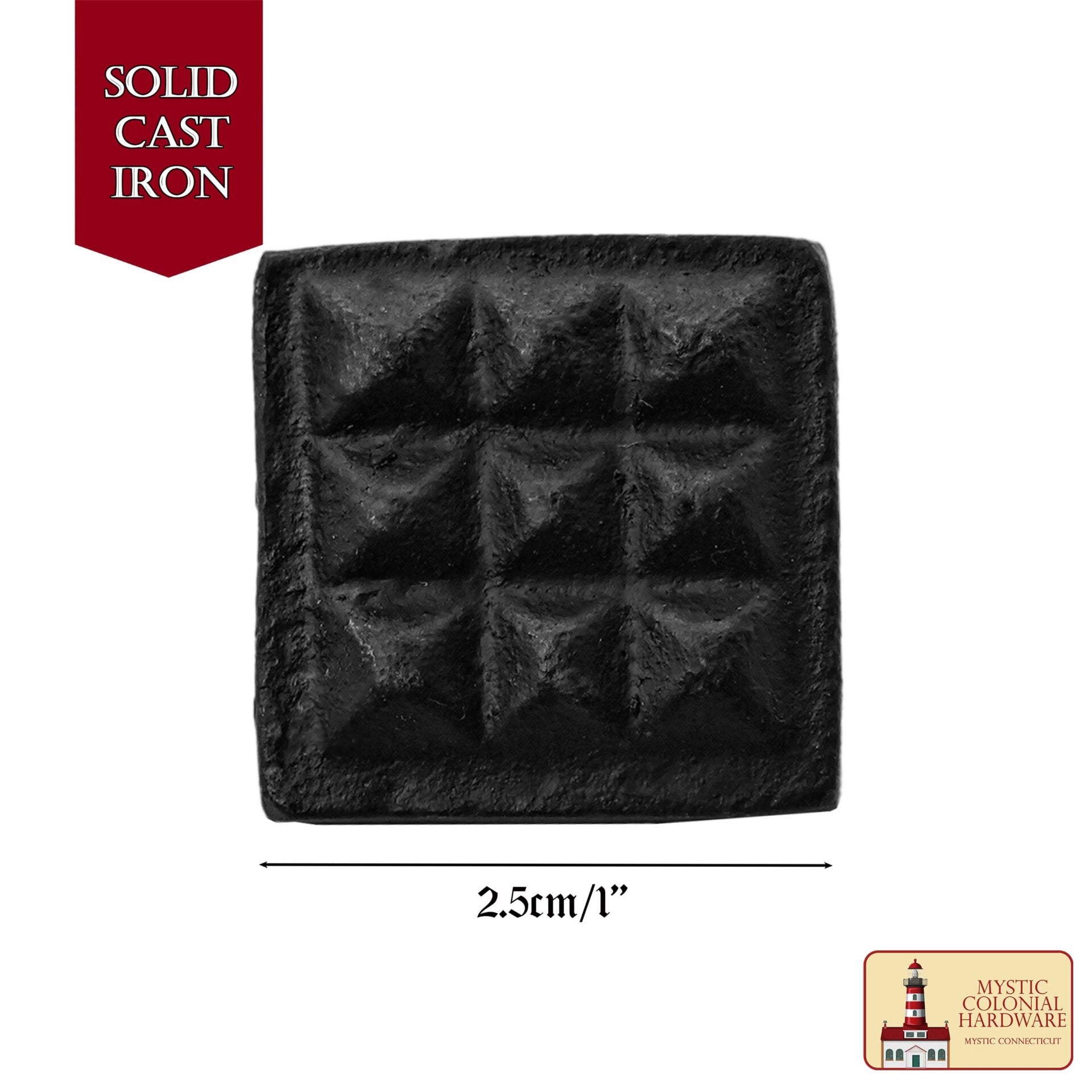 Imagen única de: Clavo Cuadrado Waffle Clavo - Hierro Forjado Sólido Victoriano, Colonial, Retro, Steampunck, Gótico, Barroco Medieval