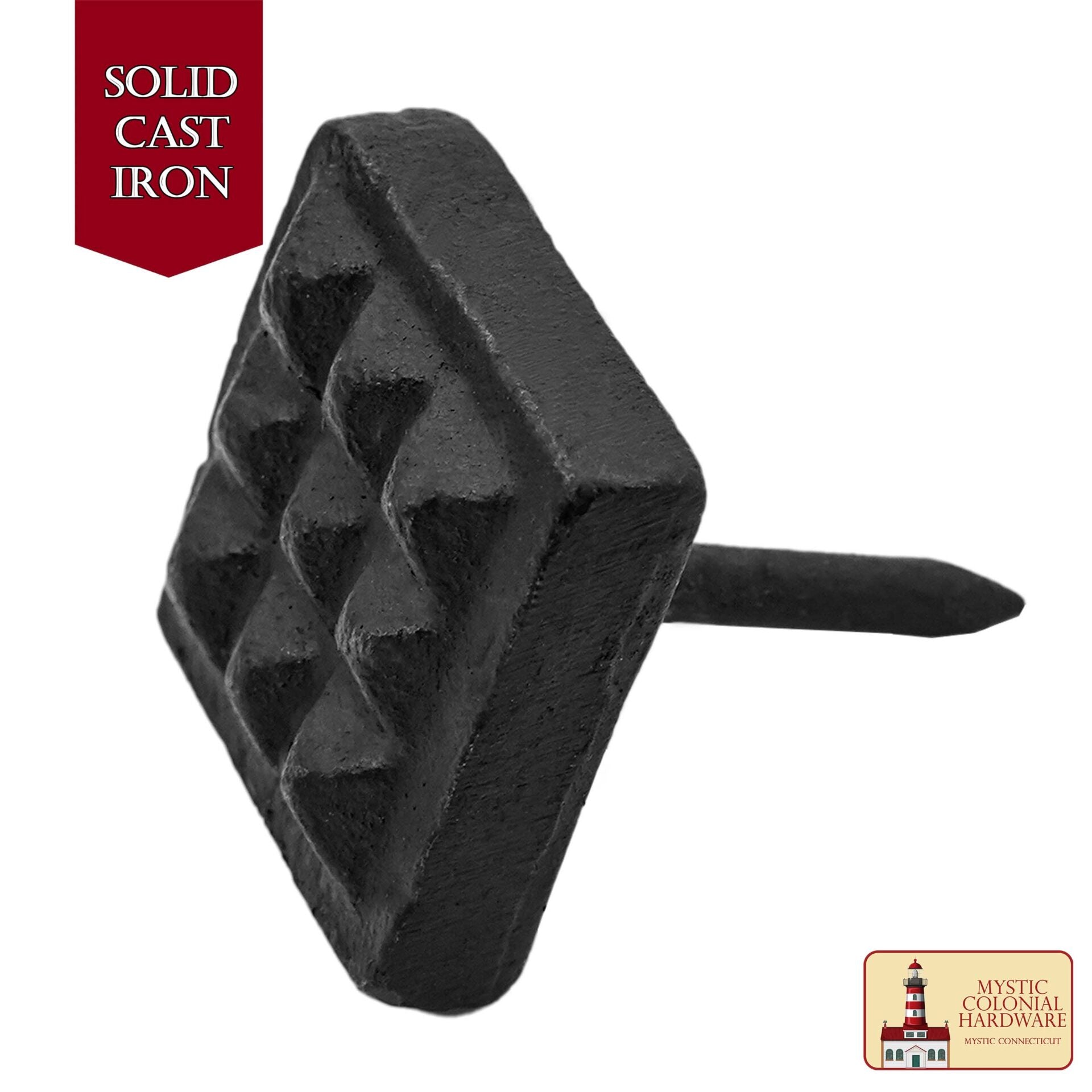 Imagen única de: Clavo Cuadrado Waffle Clavo - Hierro Forjado Sólido Victoriano, Colonial, Retro, Steampunck, Gótico, Barroco Medieval