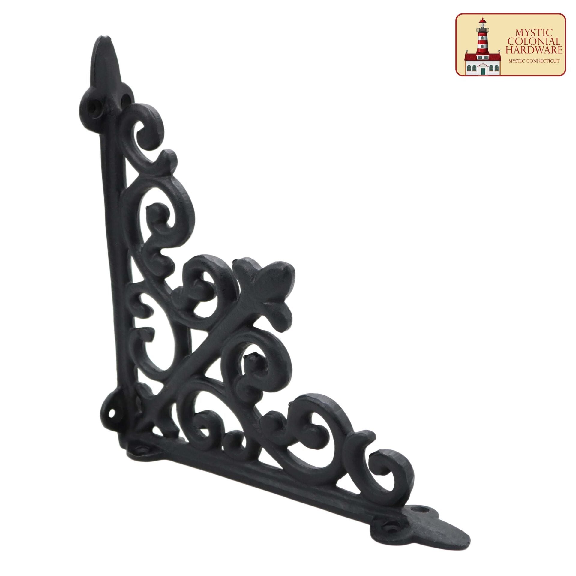 Imagen única de: 8" X 8", Soporte de Estantería - Hierro Forjado Macizo Victoriano, Colonial, Retro, Steampunck, Gótico, Barroco Medieval