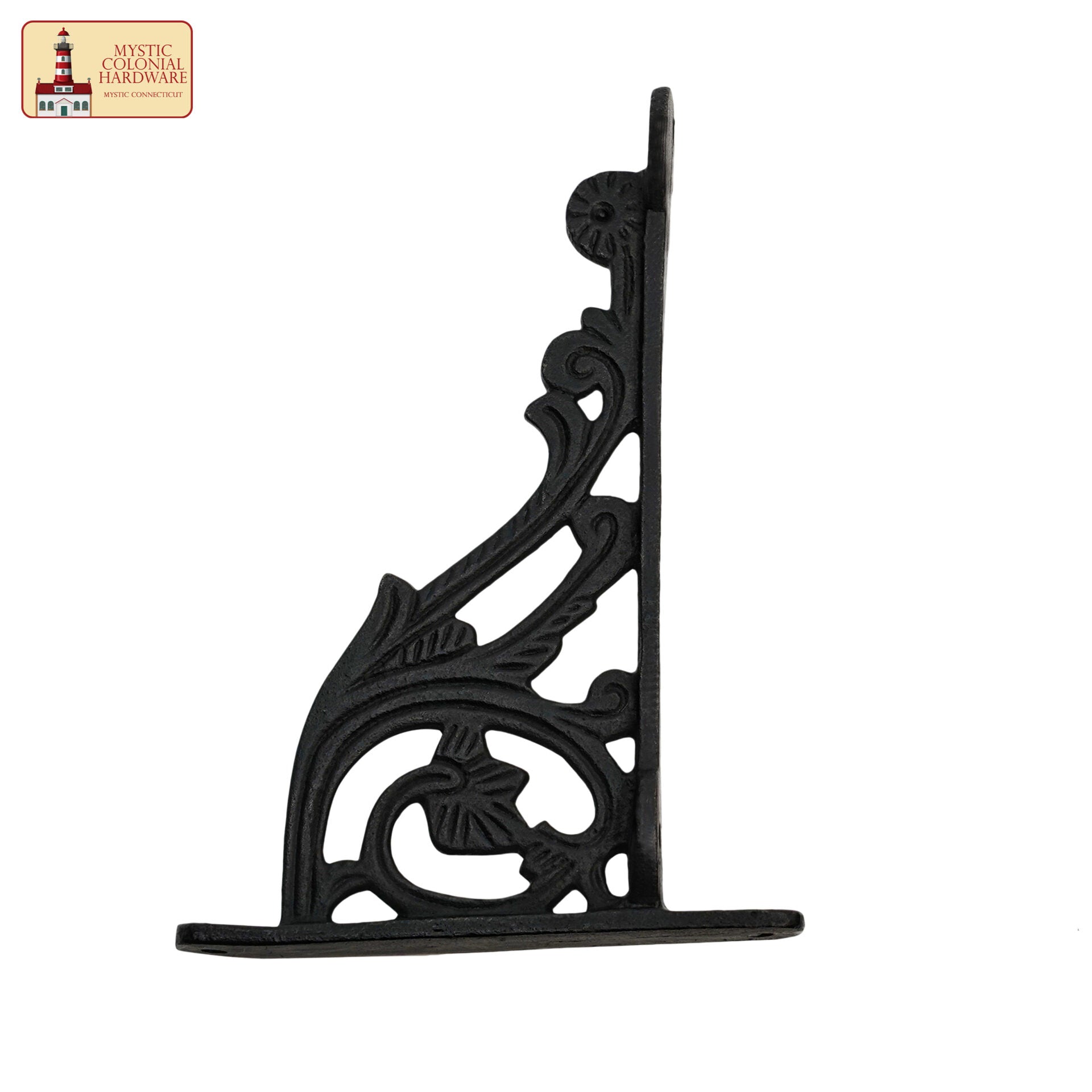 Imagen única de: Soportes Rústicos de Hierro Fundido para Estanterías : Ideal para Ambientes Victorianos, Coloniales, Retro, Steampunk, Góticos, Barrocos y Medievales (1 5. 5 X 10.6 ) Cm