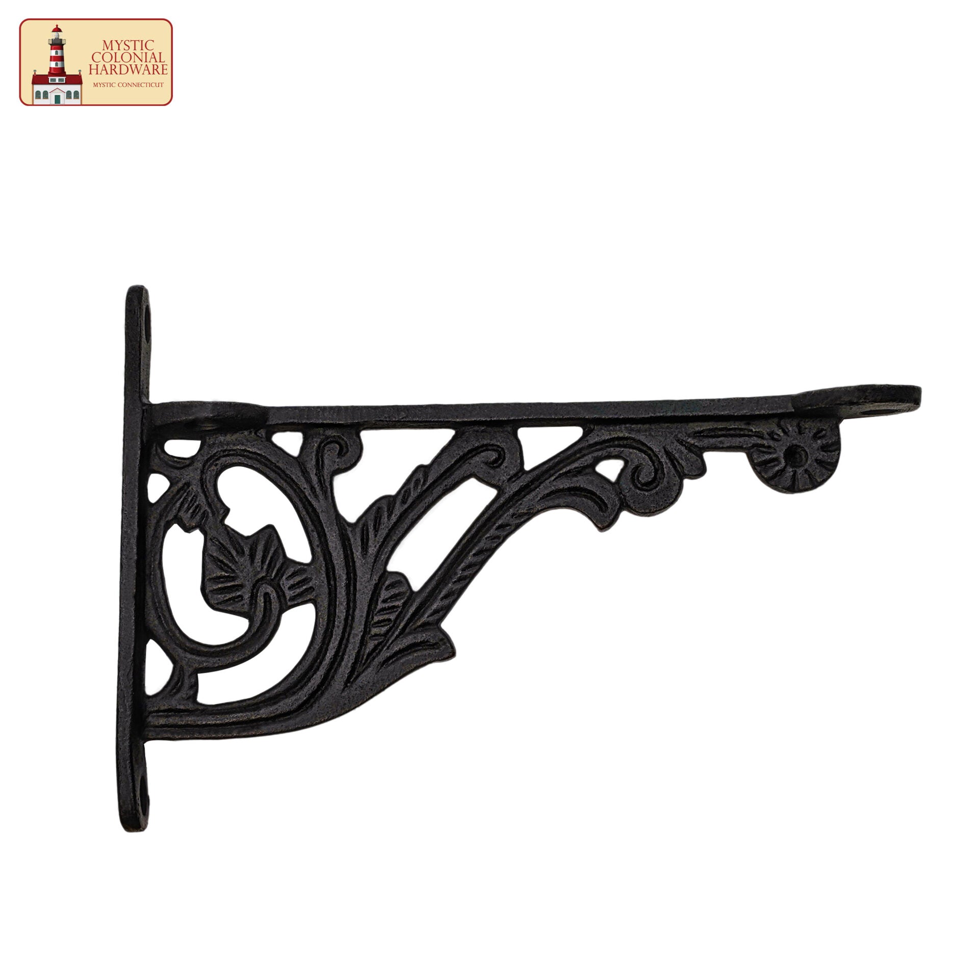 Imagen única de: Soportes Rústicos de Hierro Fundido para Estanterías : Ideal para Ambientes Victorianos, Coloniales, Retro, Steampunk, Góticos, Barrocos y Medievales (1 5. 5 X 10.6 ) Cm