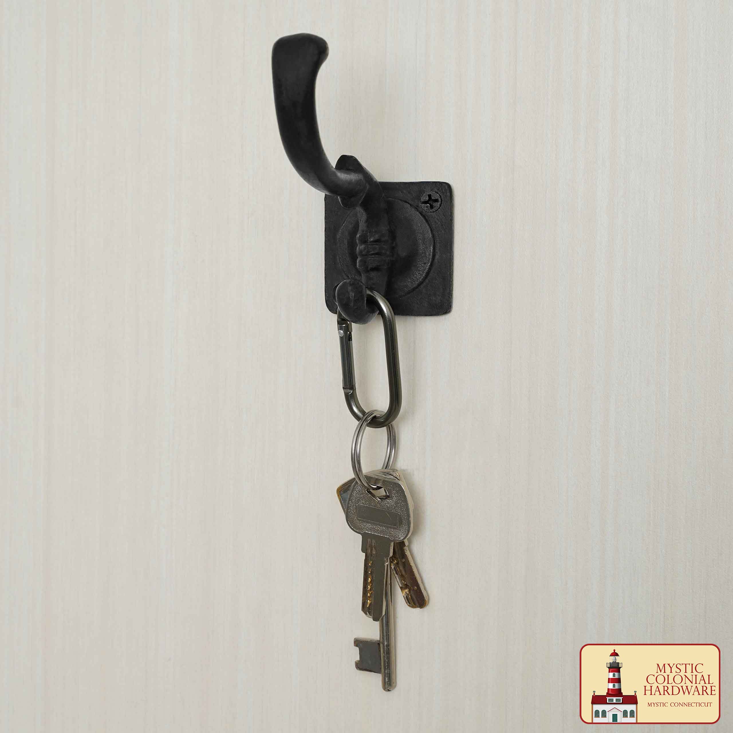 Imagen única de: Ganchos de Pared Rústicos de Hierro Fundido, Ganchos Utilitarios Retro Resistentes para Colgar Abrigos, Bolsos, Toallas, Batas, Sombreros y Mucho Más